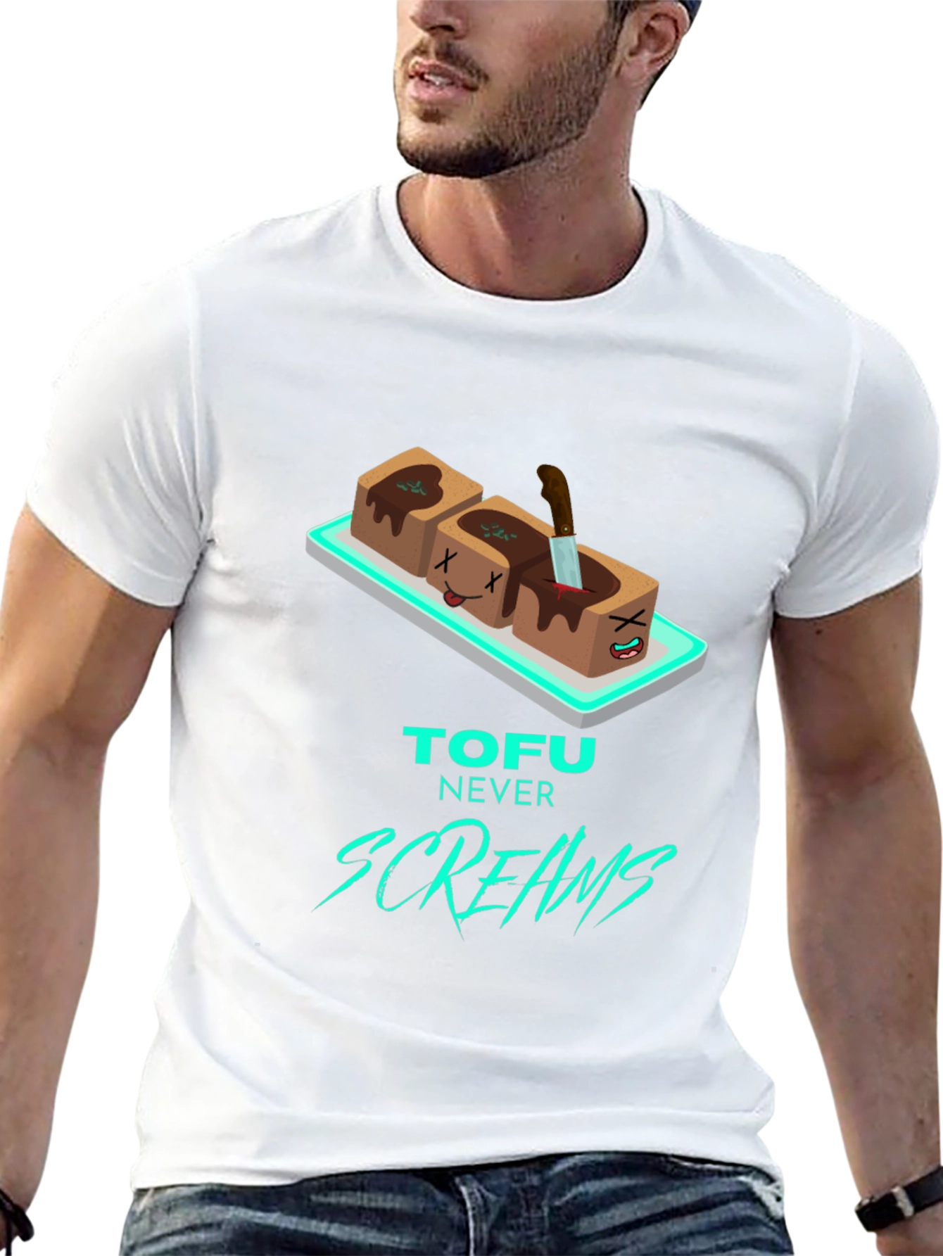 Tofu Never Screams Graphic Tee
