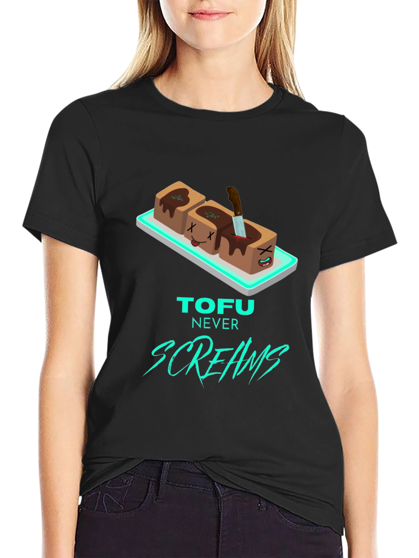 Tofu Never Screams Graphic Tee