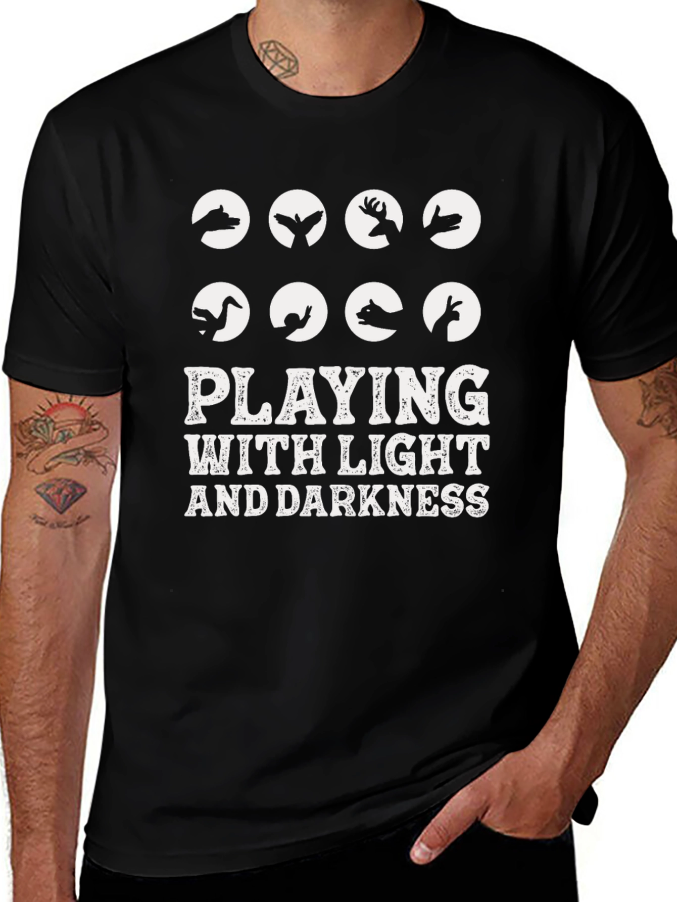 Playing with Light and Darkness Graphic T-Shirt