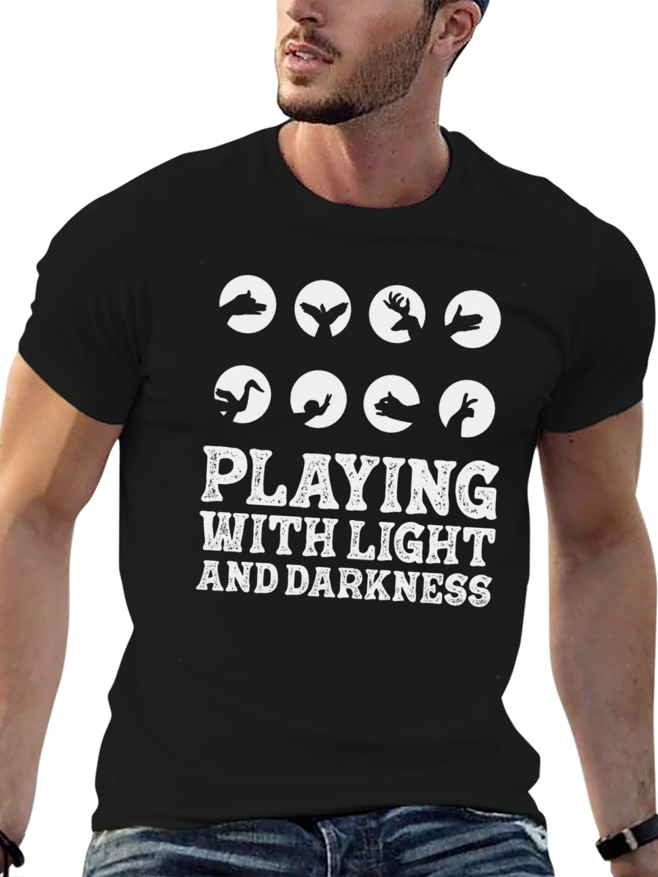 Playing with Light and Darkness Graphic T-Shirt