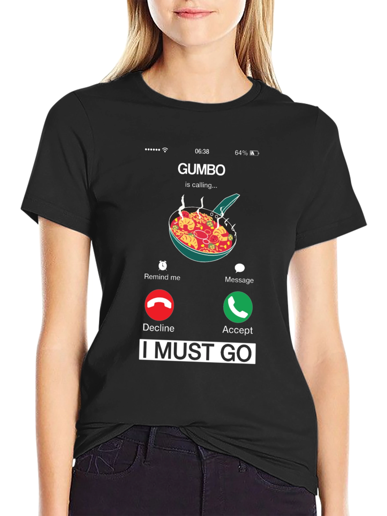 Gumbo Calling T-Shirt - Funny Foodie Tee