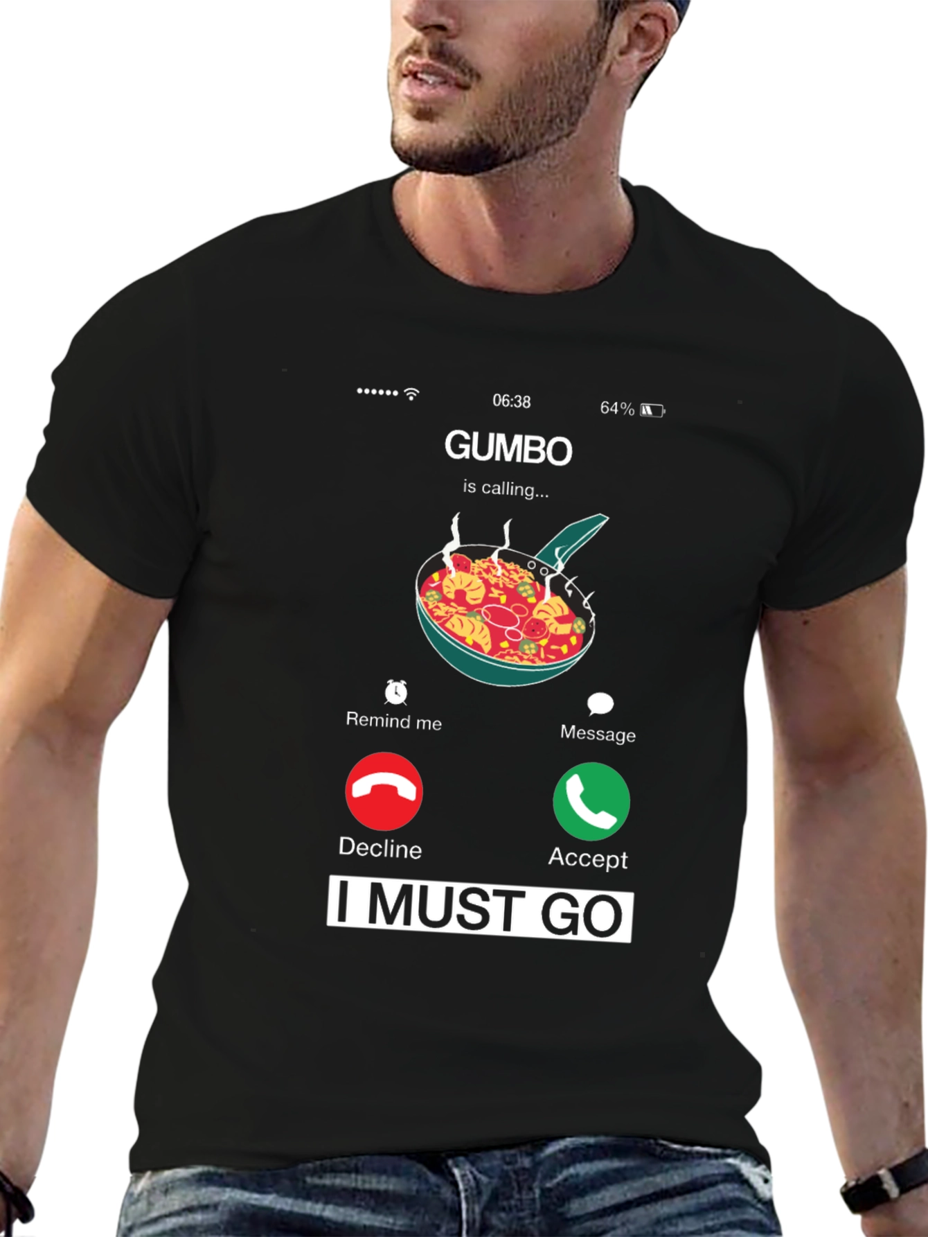 Gumbo Calling T-Shirt - Funny Foodie Tee