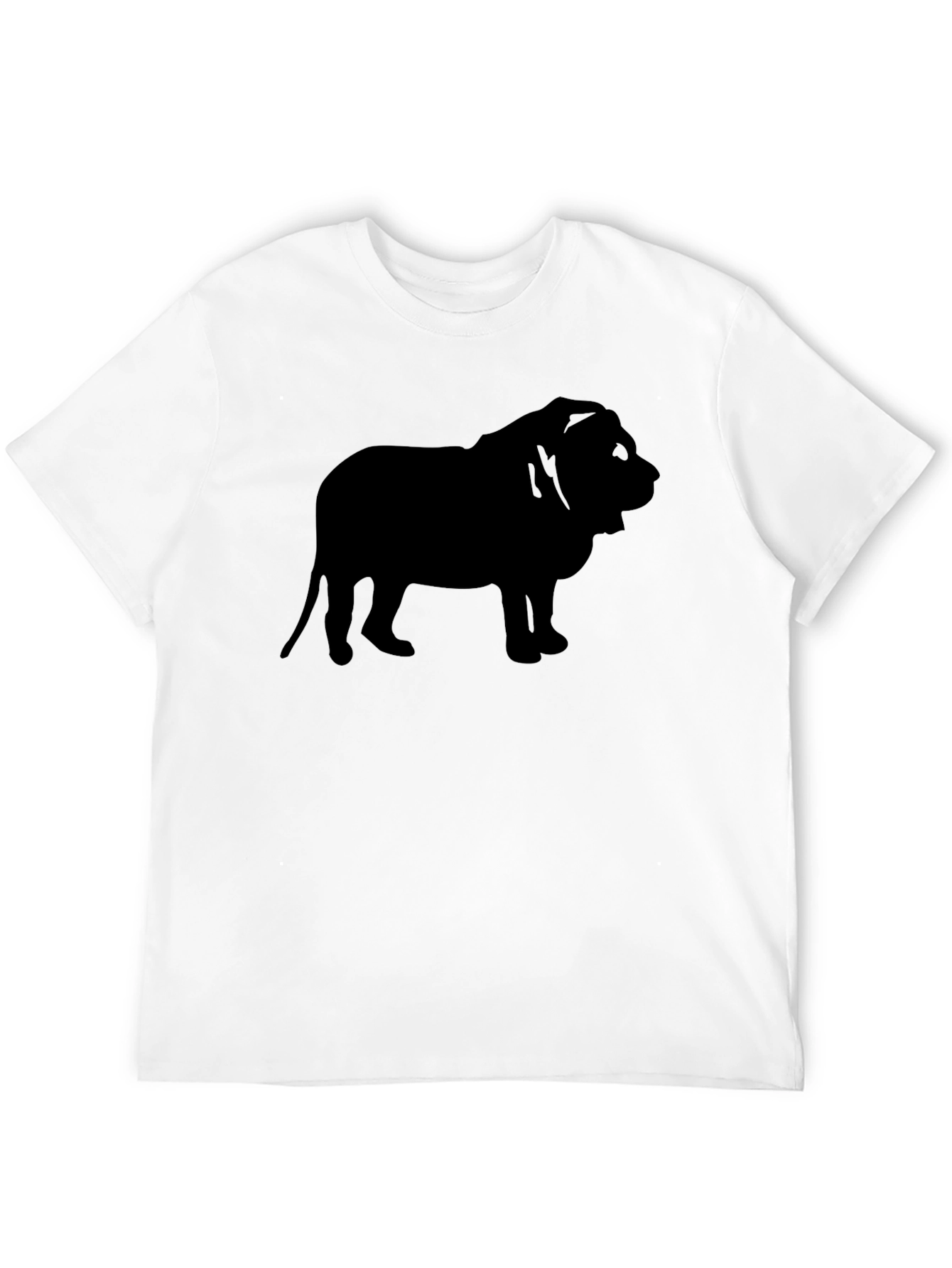 Black Lion Silhouette Graphic Tee - Mens