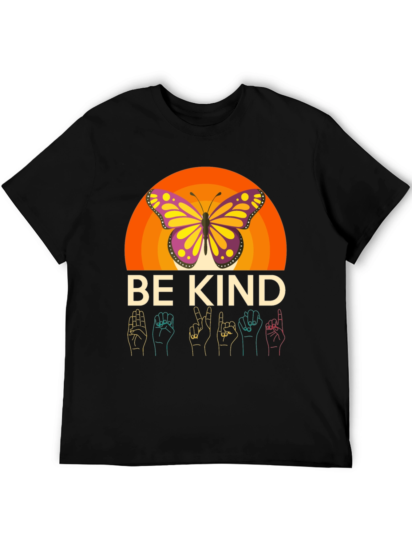 Be Kind Butterfly Graphic Tee - Comfort Fit