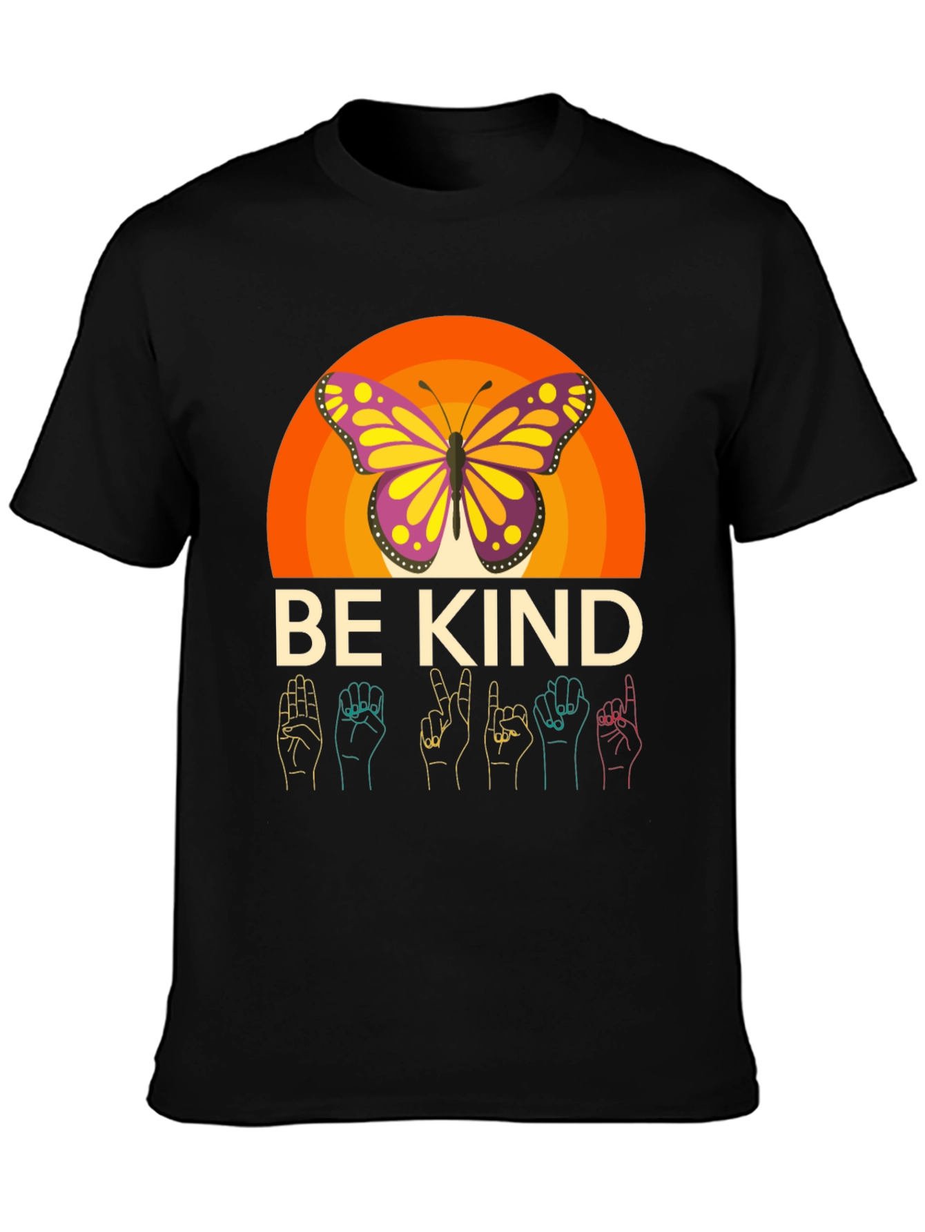 Be Kind Butterfly Graphic Tee - Comfort Fit