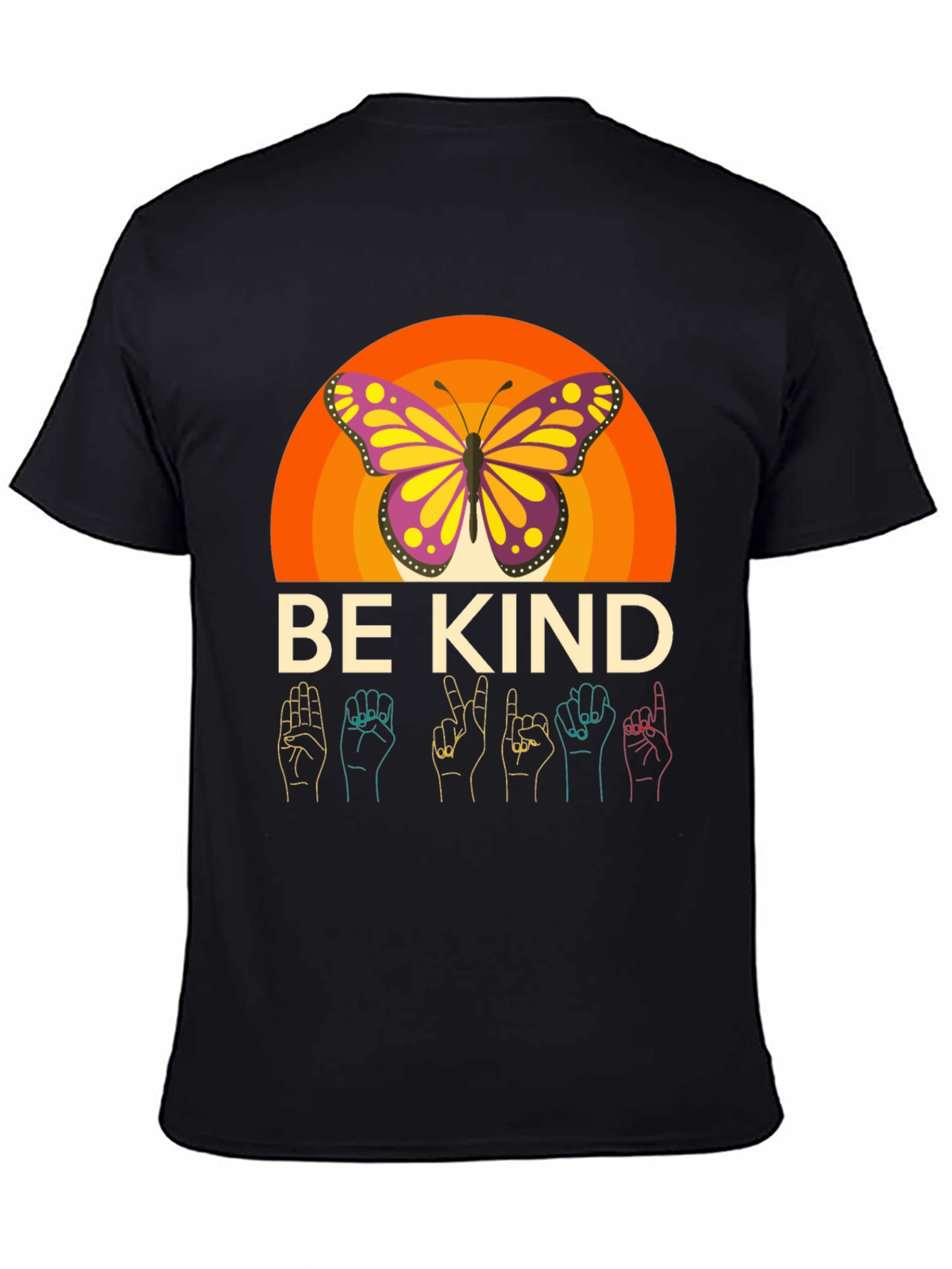 Be Kind Butterfly Graphic Tee - Comfort Fit