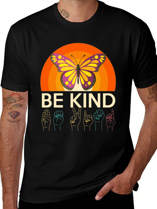 Be Kind Butterfly Graphic Tee - Comfort Fit