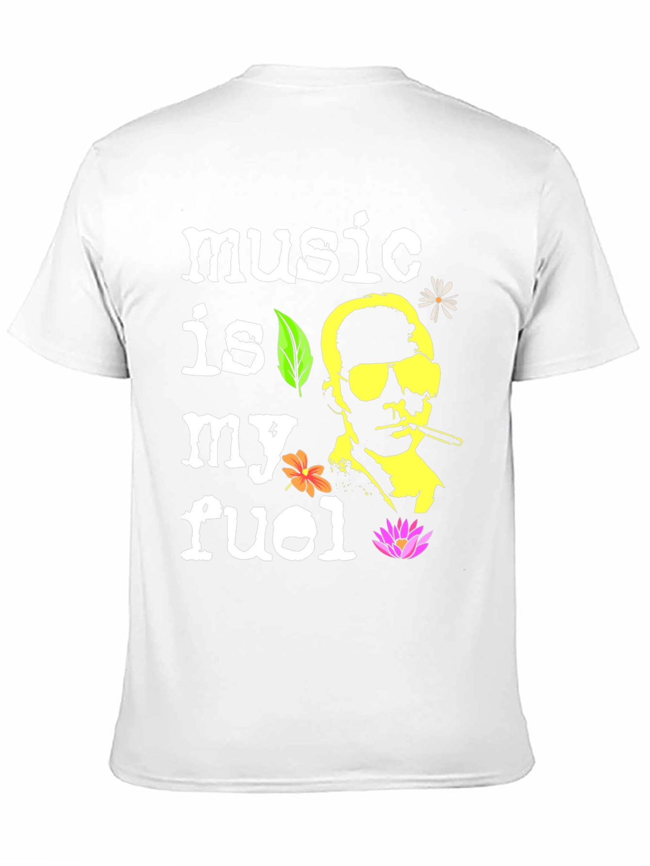 Music is My Fuel Graphic T-Shirt