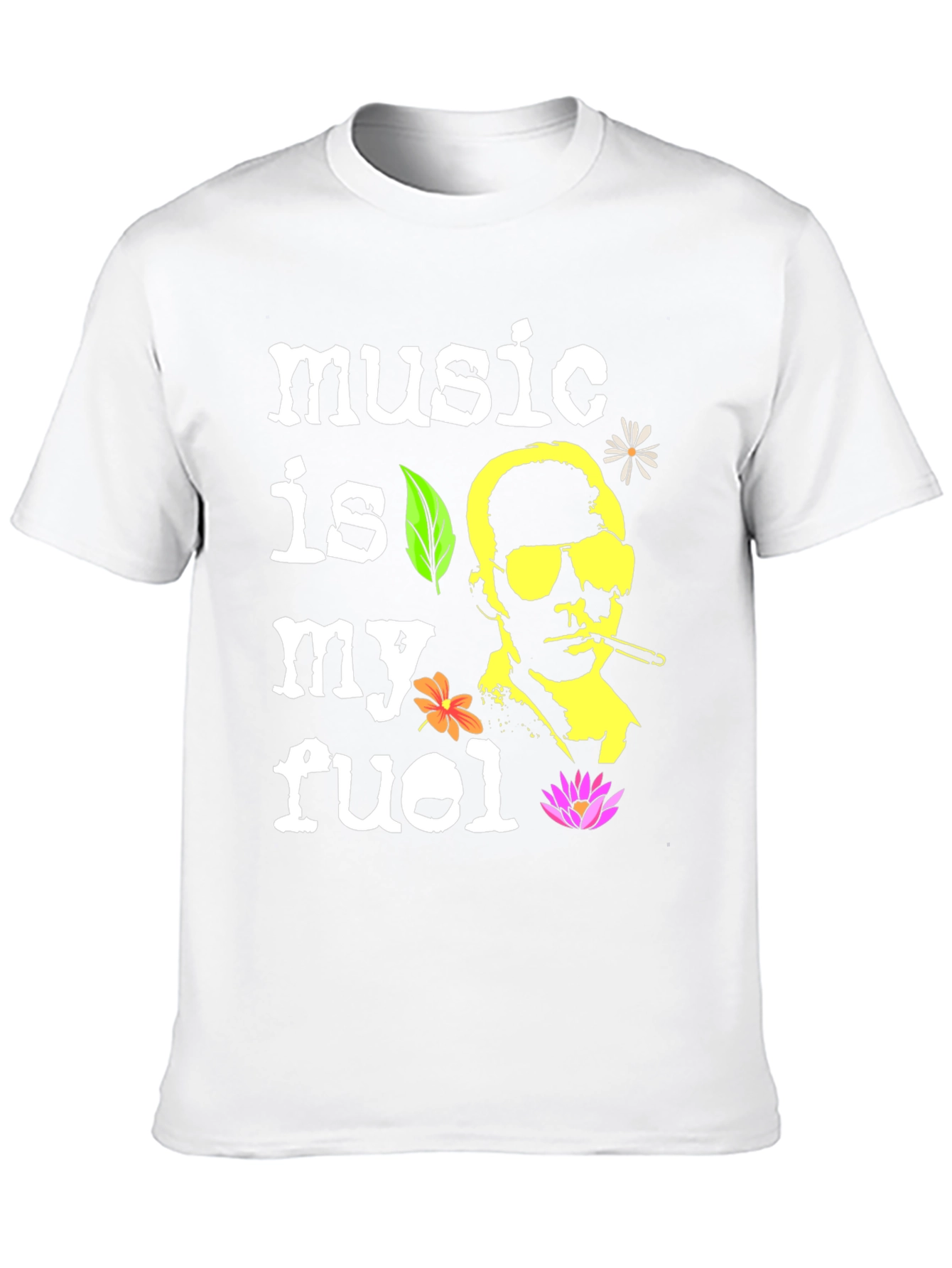 Music is My Fuel Graphic T-Shirt
