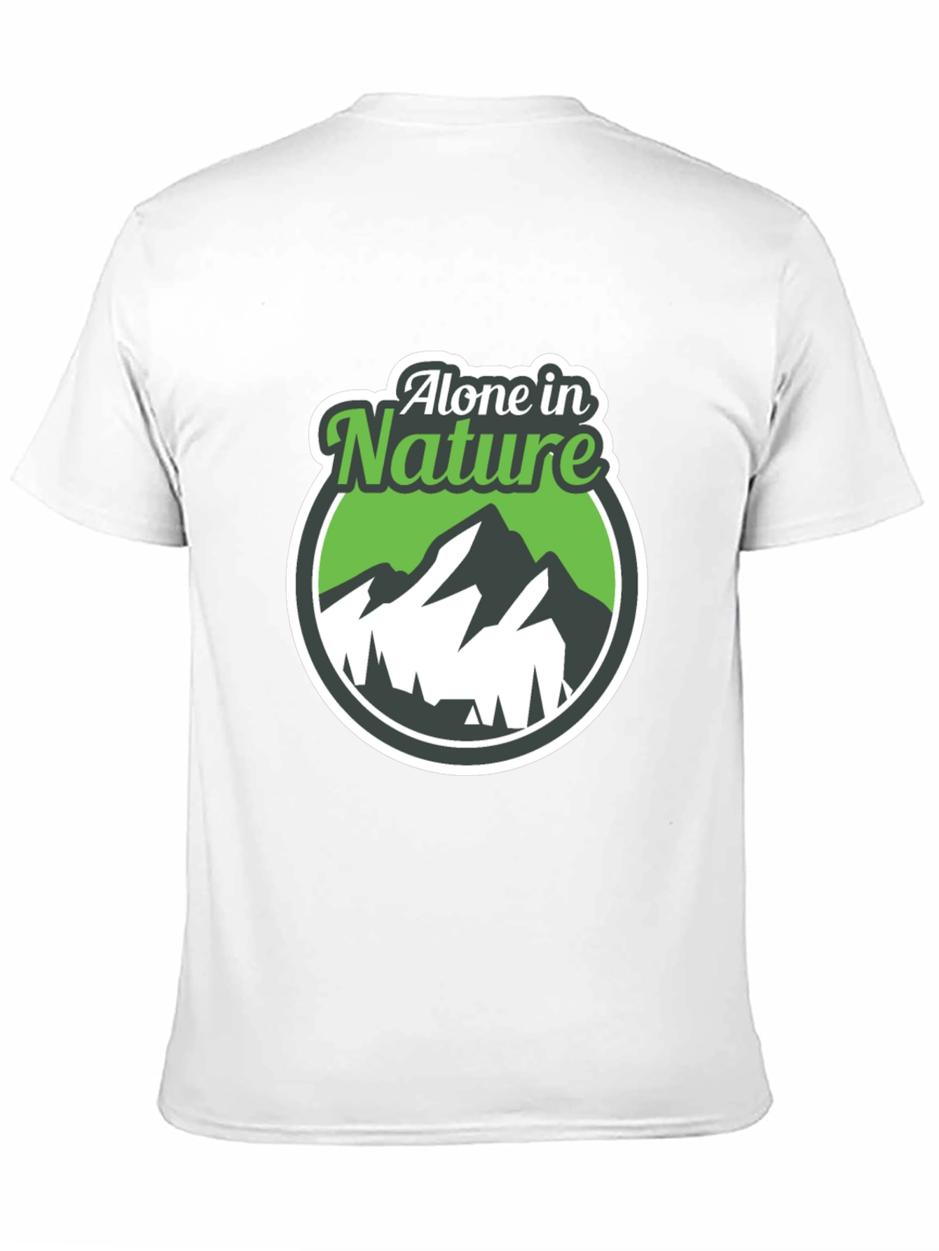 Alone in Nature Graphic T-Shirt - Black