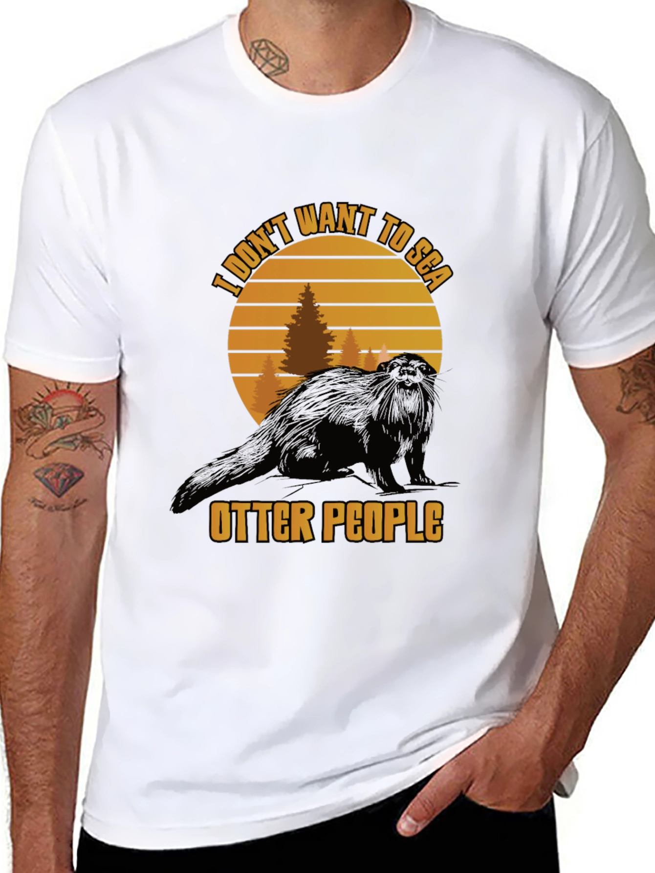I Dont Want to Sea Otter People Graphic Tee