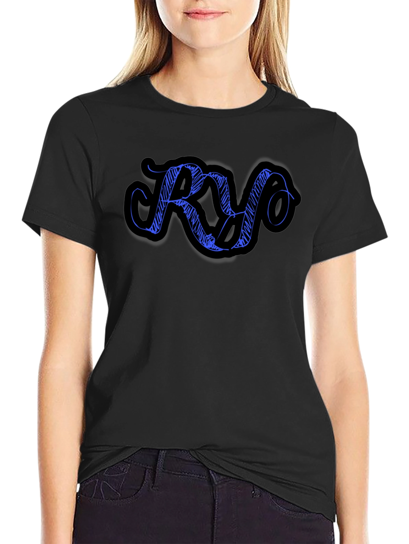 RY Graphic T-Shirt - Black Cotton Tee