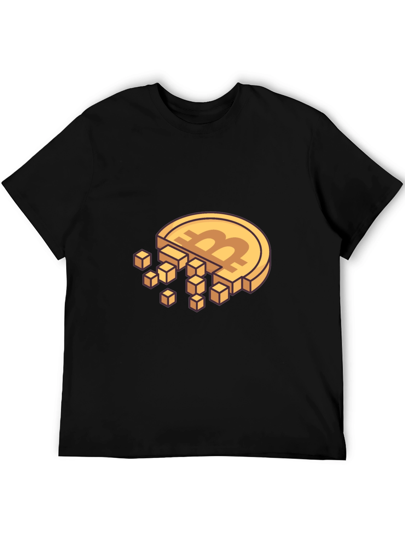 Bitcoin Pixelated Tee - Crypto Fashion