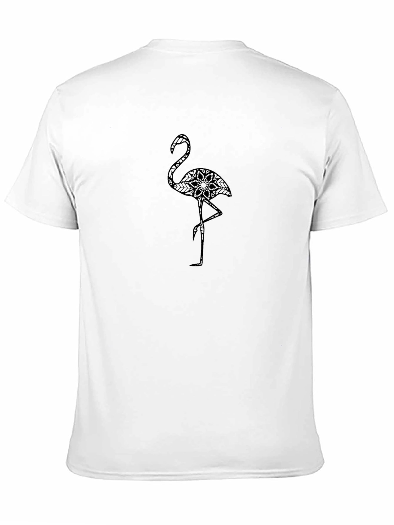 Mens Black Flamingo Graphic Tee - Stylish Casual Wear