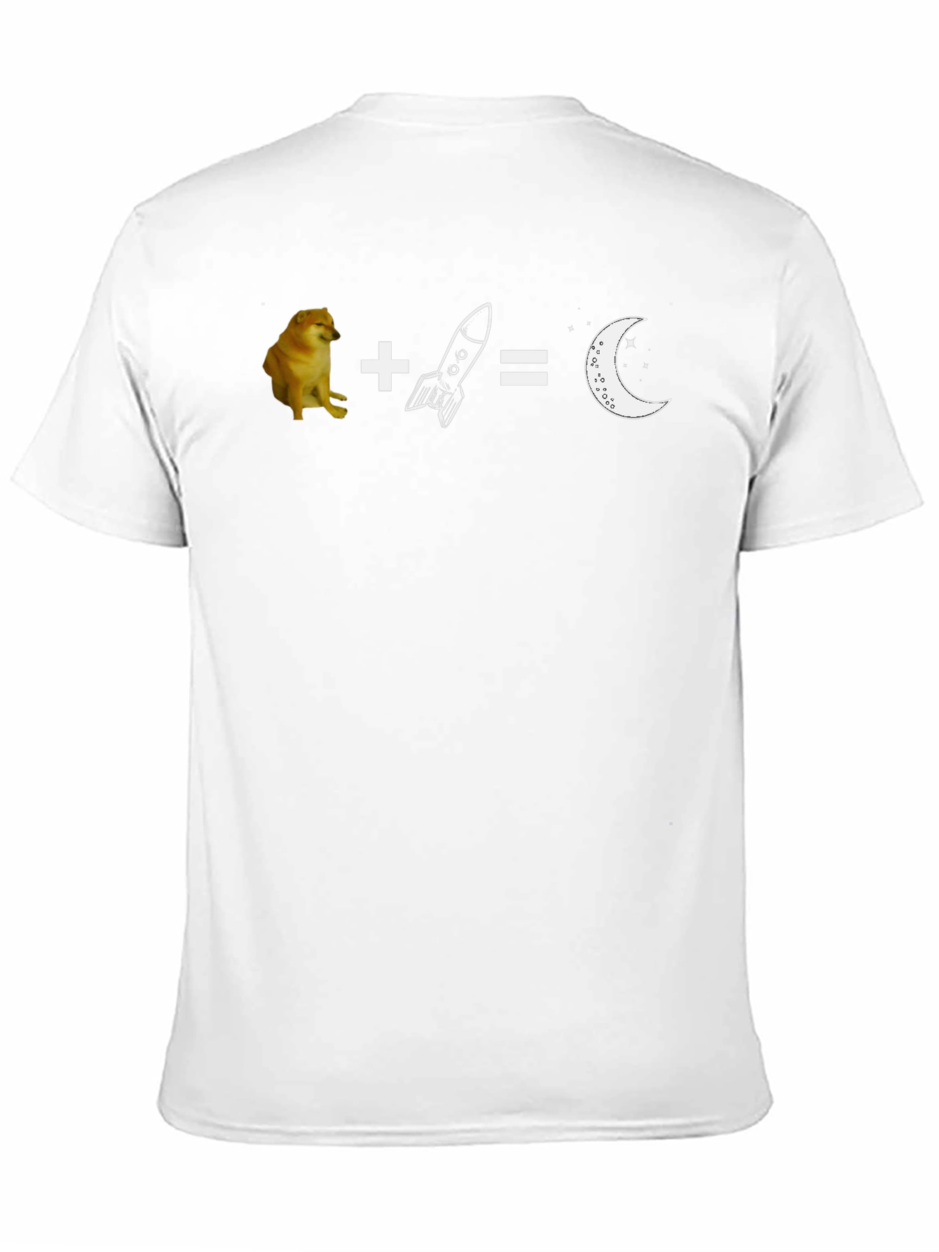 Doge Rocket Moon T-Shirt - Meme Crypto Tee