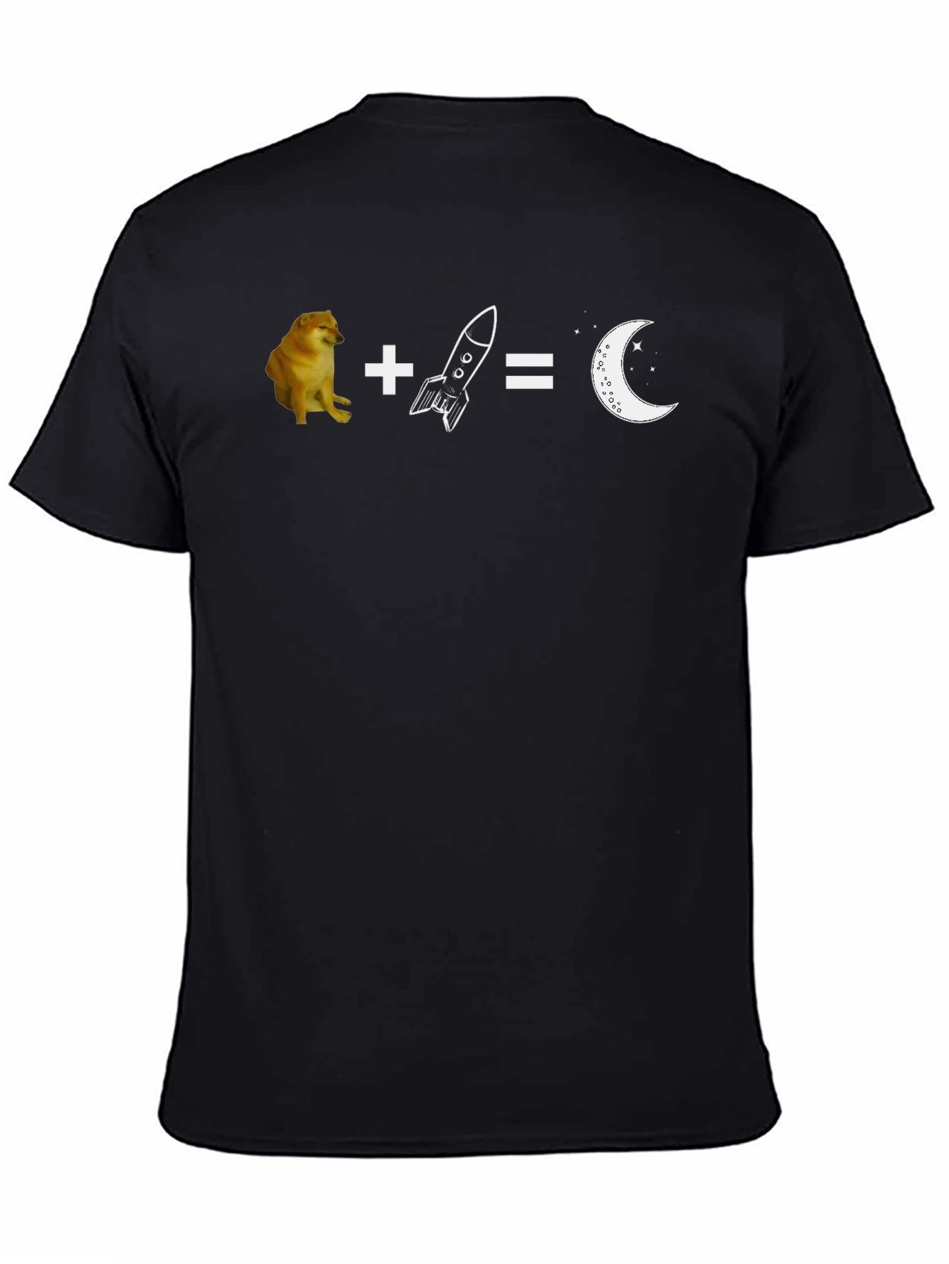 Doge Rocket Moon T-Shirt - Meme Crypto Tee