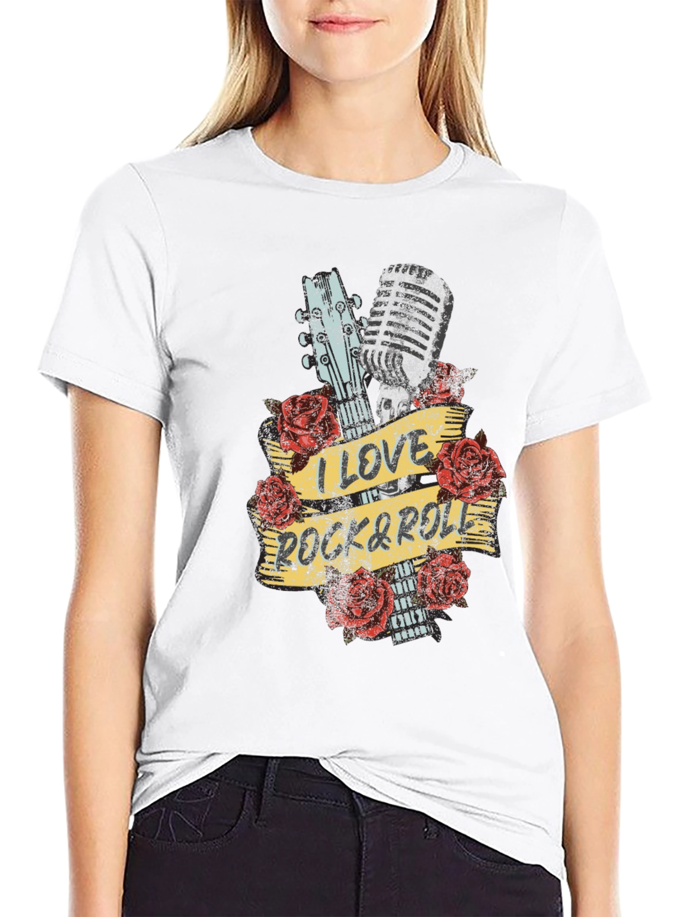 I Love Rock & Roll Graphic T-Shirt