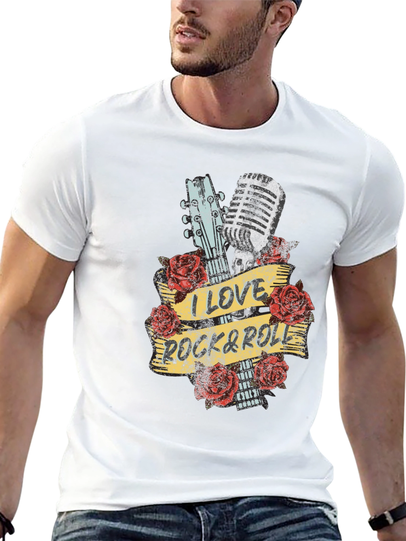 I Love Rock & Roll Graphic T-Shirt