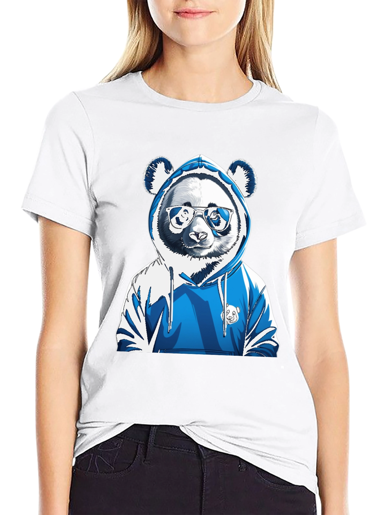 Cool Panda Hoodie Graphic Tee