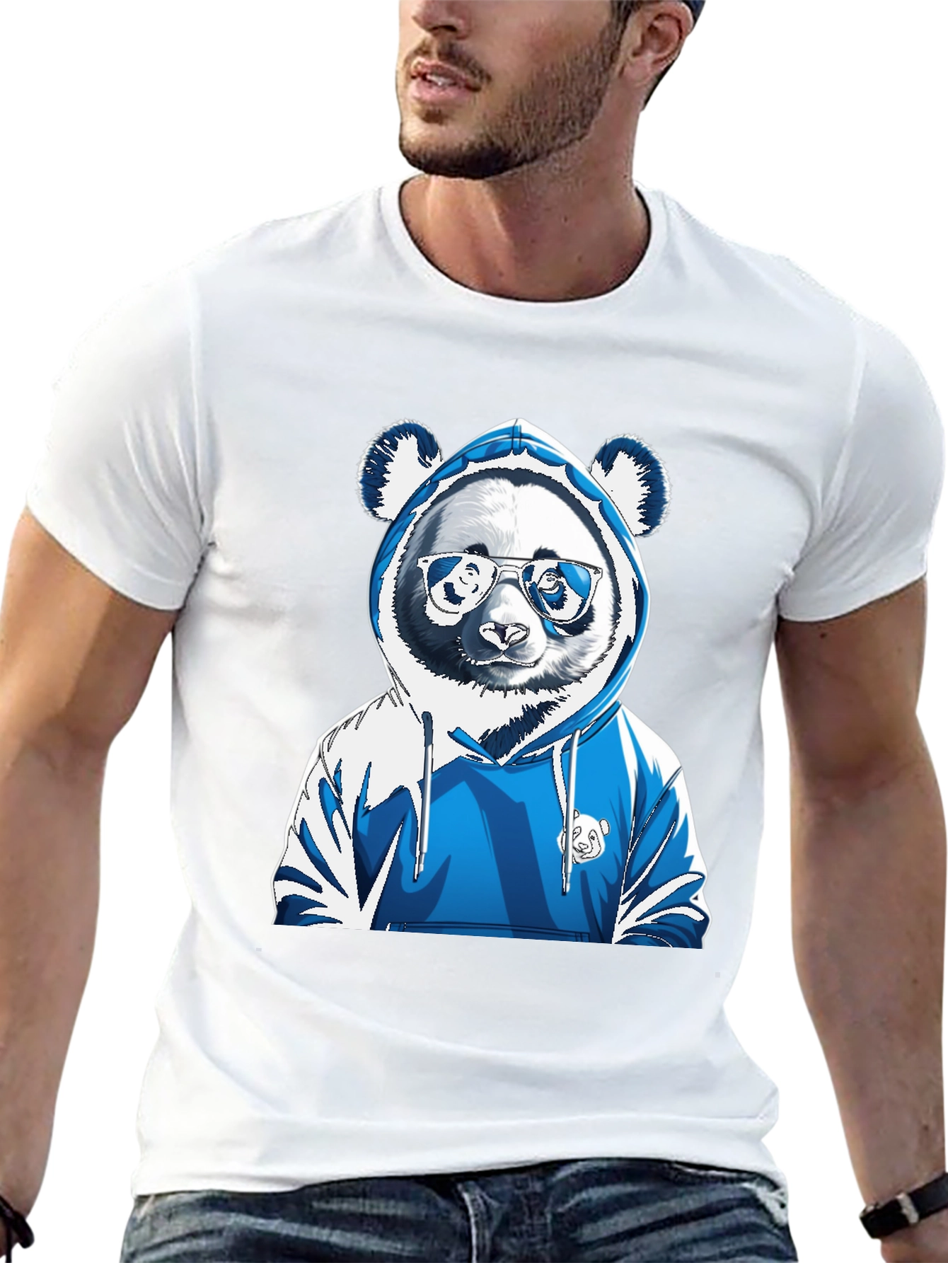 Cool Panda Hoodie Graphic Tee