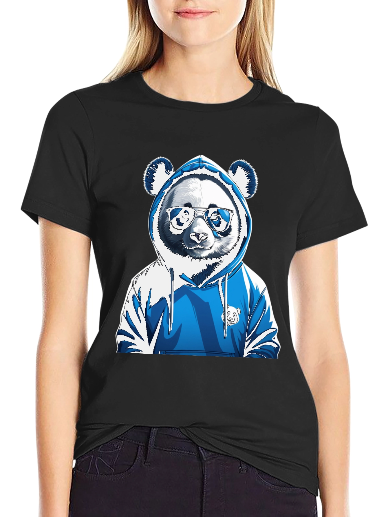 Cool Panda Hoodie Graphic Tee