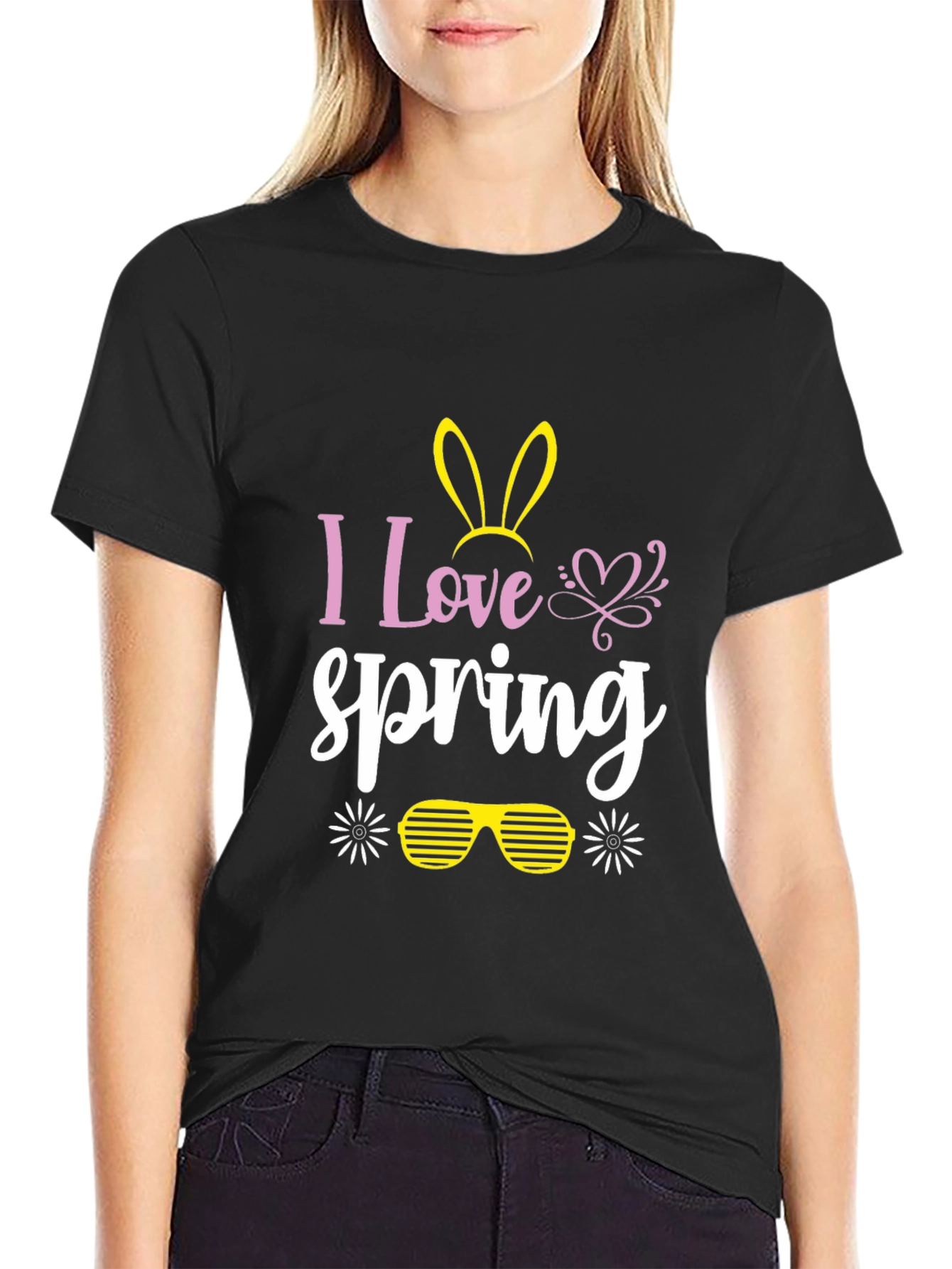 I Love Spring T-Shirt - Easter Bunny