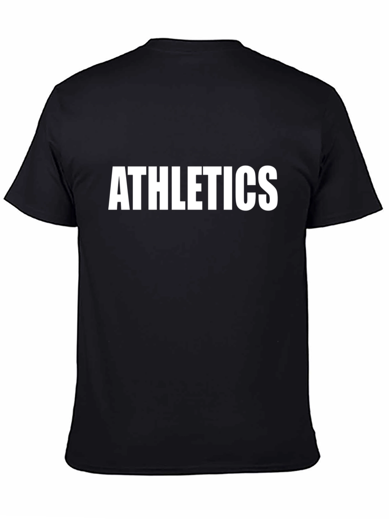 Athletics Black T-Shirt: Bold Style Everyday Comfort