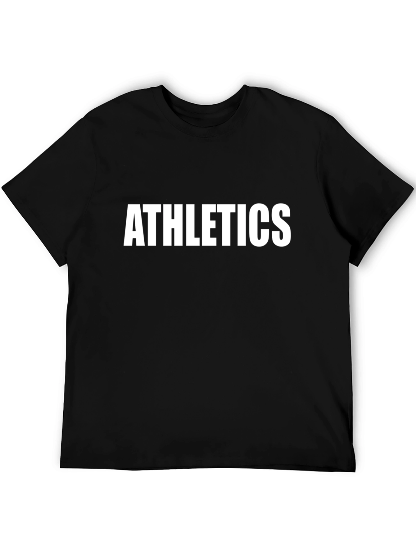 Athletics Black T-Shirt: Bold Style Everyday Comfort