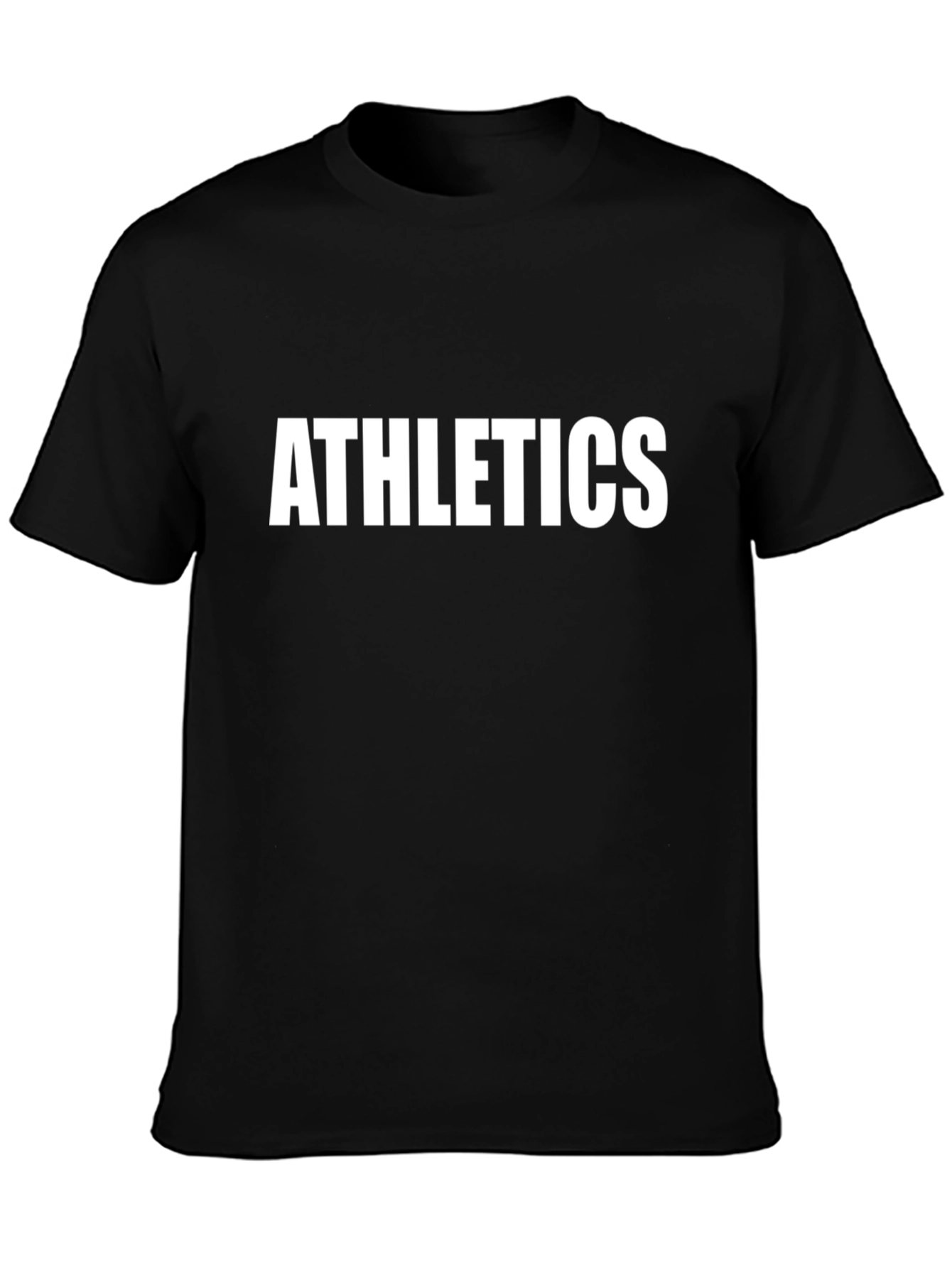 Athletics Black T-Shirt: Bold Style Everyday Comfort