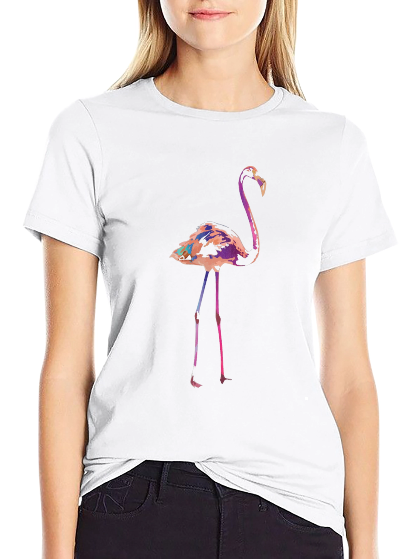 Flamingo Graphic Tee - Modern Mens Casual Shirt