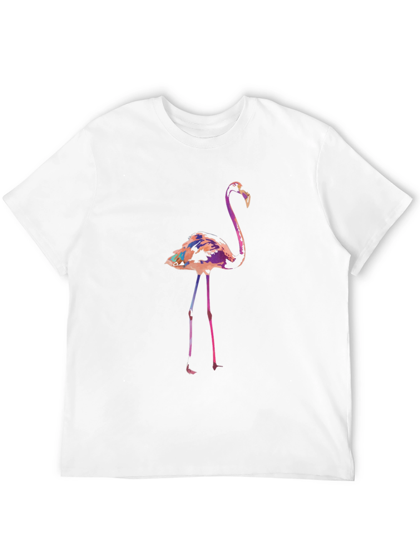 Flamingo Graphic Tee - Modern Mens Casual Shirt