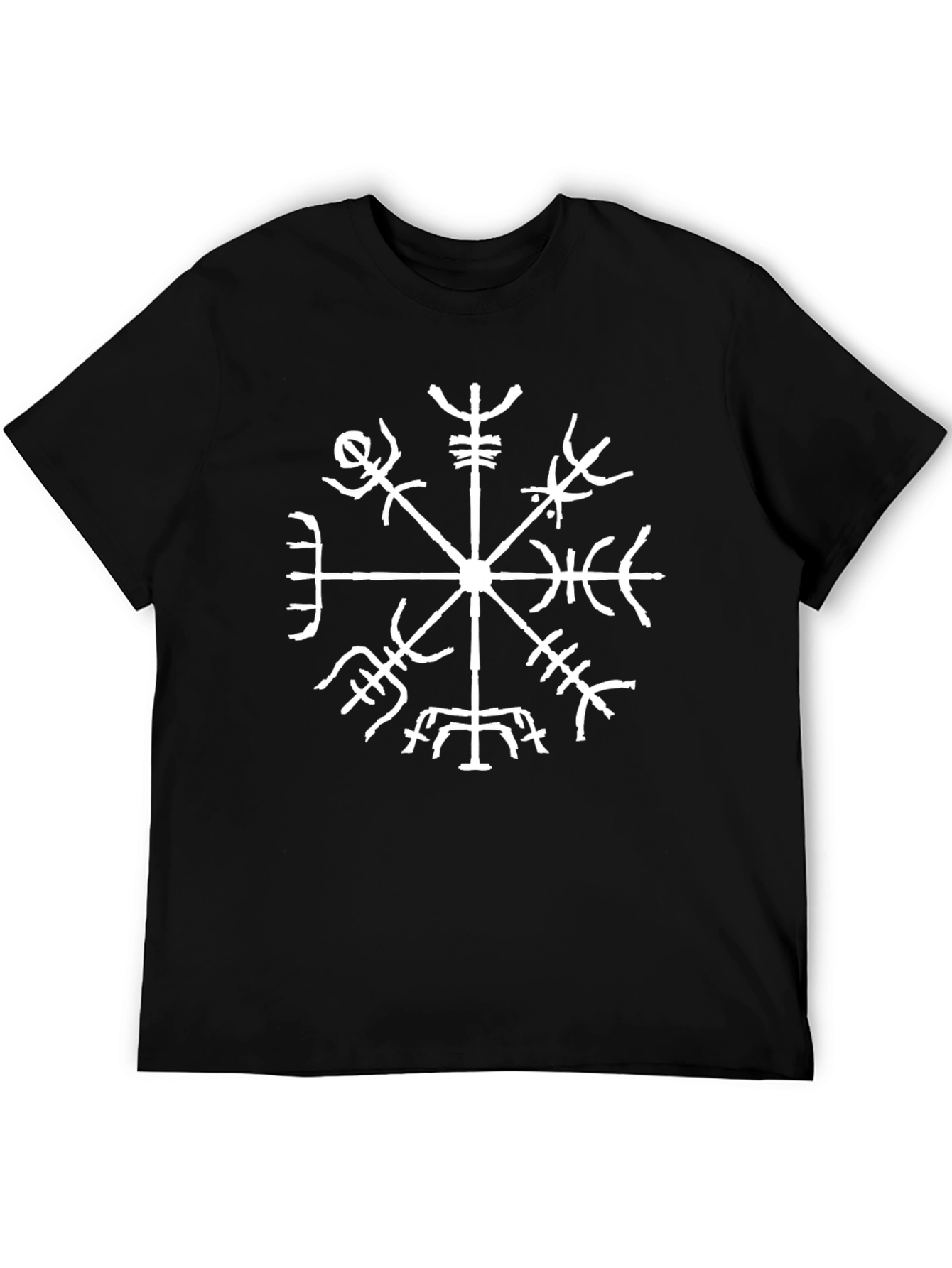 Vegvisir Compass T-Shirt - Viking Rune Guidance