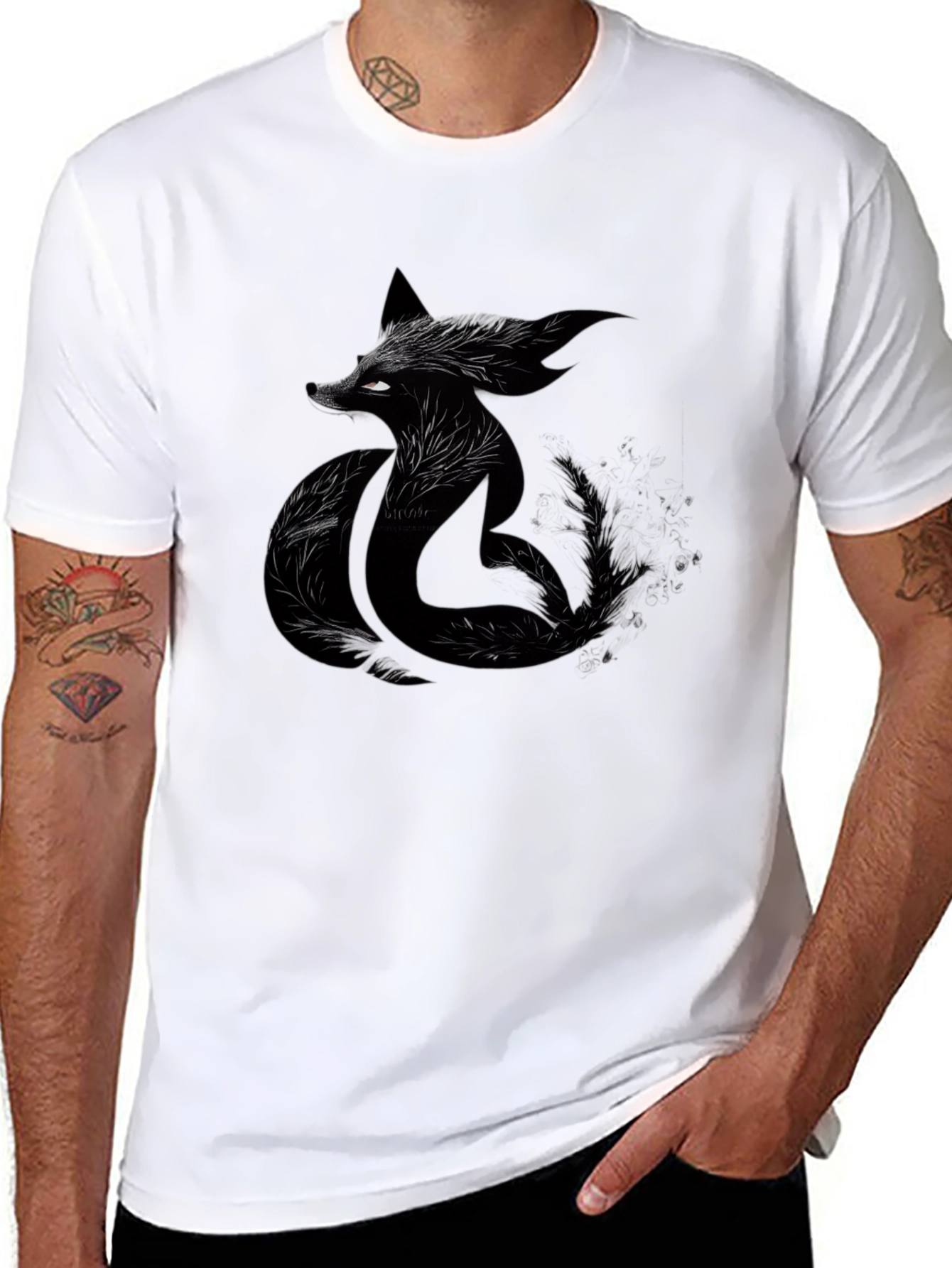 Fox Graphic Tee - Mens Black T-Shirt