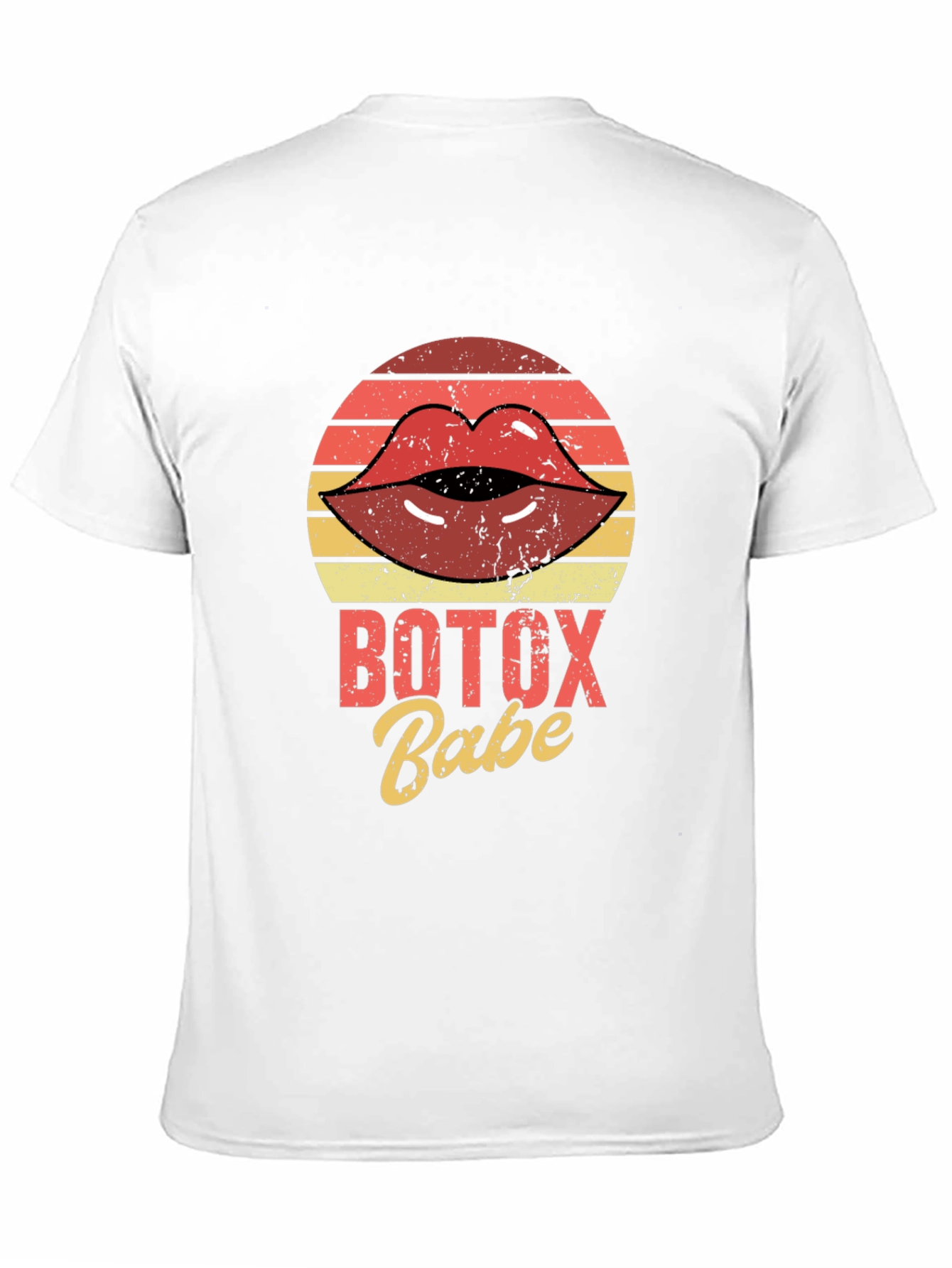 Botox Babe Graphic Tee - Retro Lips T-Shirt