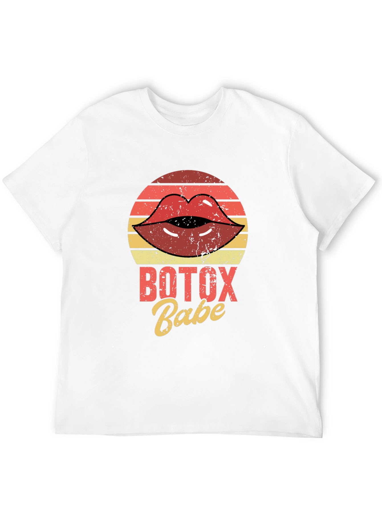 Botox Babe Graphic Tee - Retro Lips T-Shirt