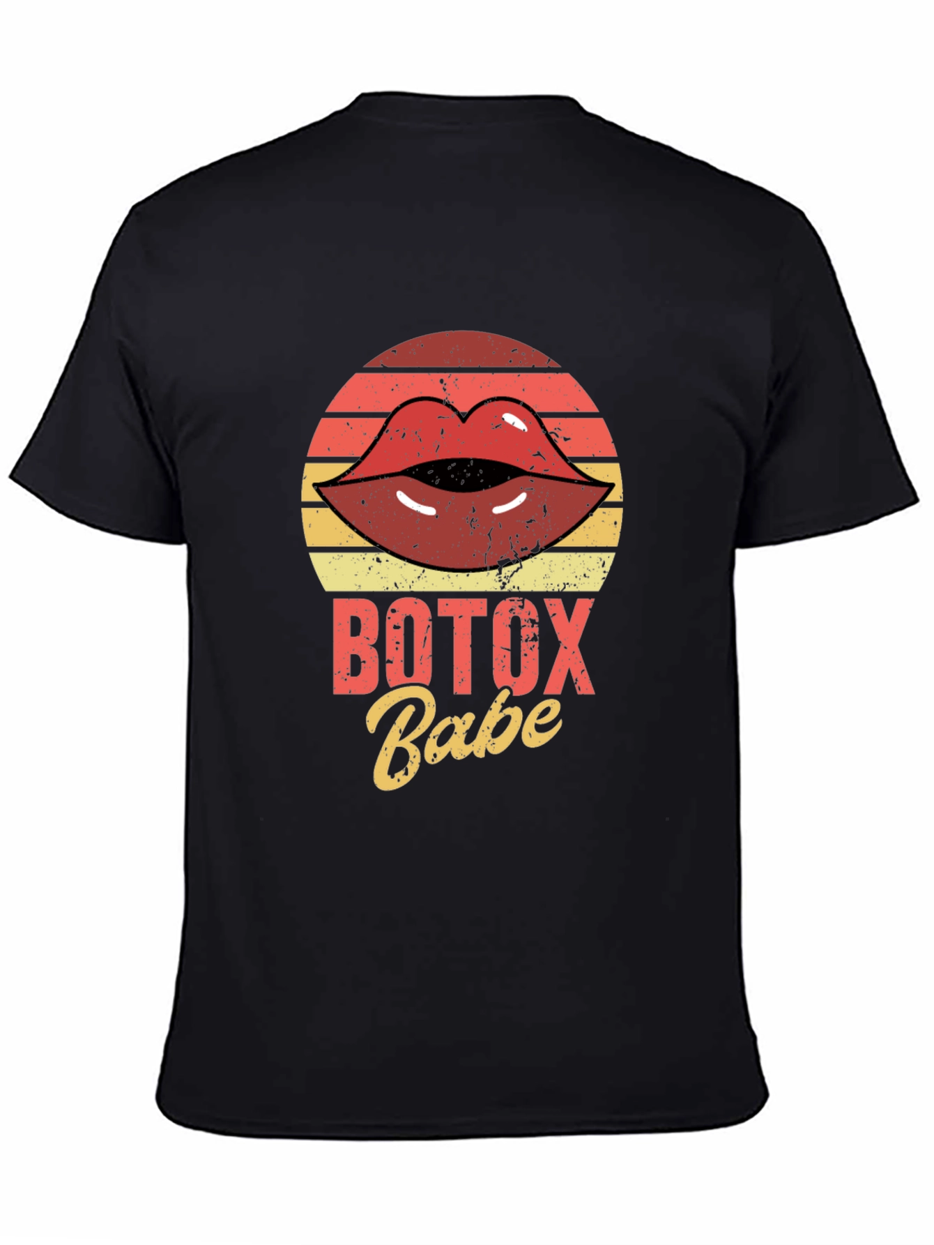 Botox Babe Graphic Tee - Retro Lips T-Shirt