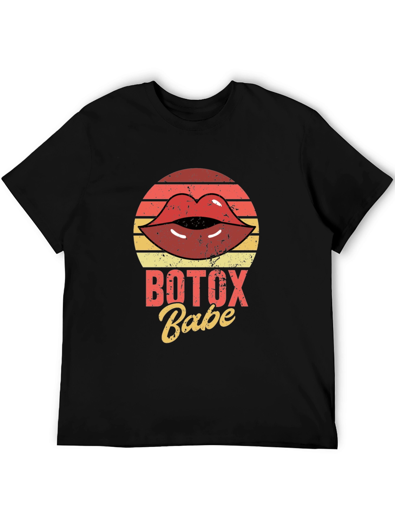 Botox Babe Graphic Tee - Retro Lips T-Shirt