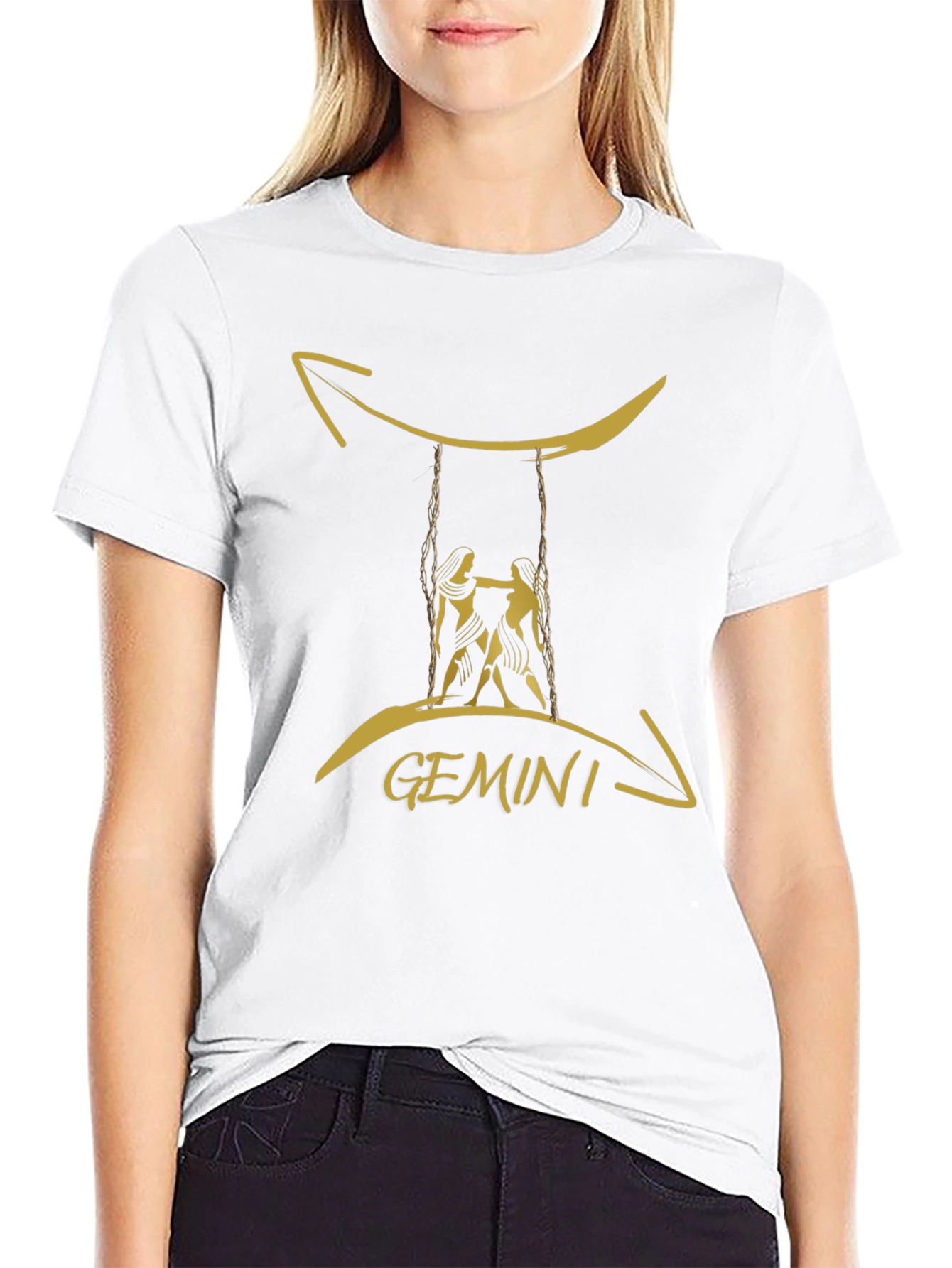 Gemini Zodiac Graphic T-Shirt - Black Astrology Tee