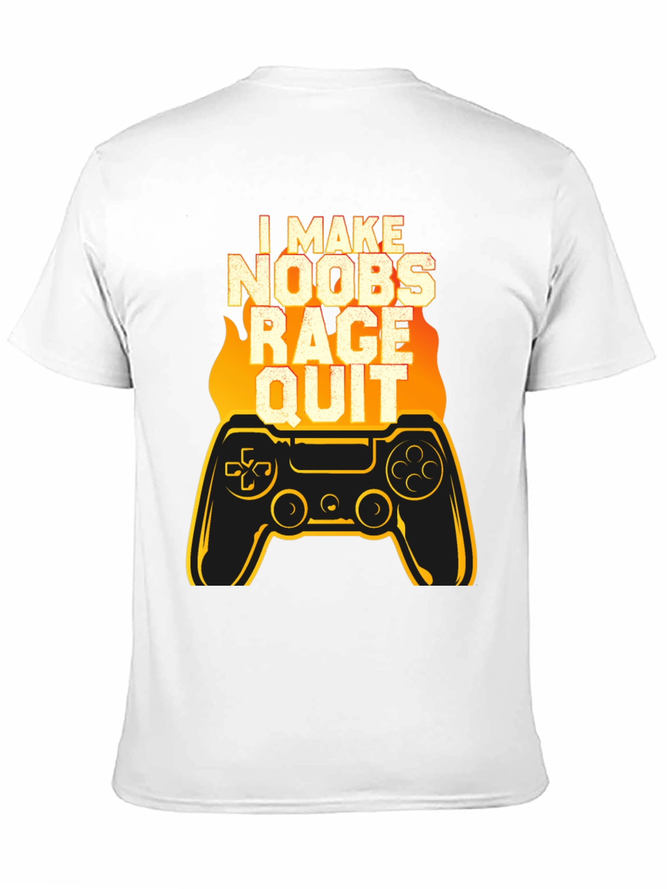 I Make Noobs Rage Quit Black Gaming T-Shirt