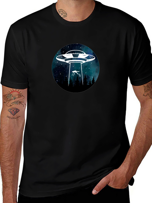 UFO Abduction T-Shirt - Sci-Fi Alien Graphic Tee
