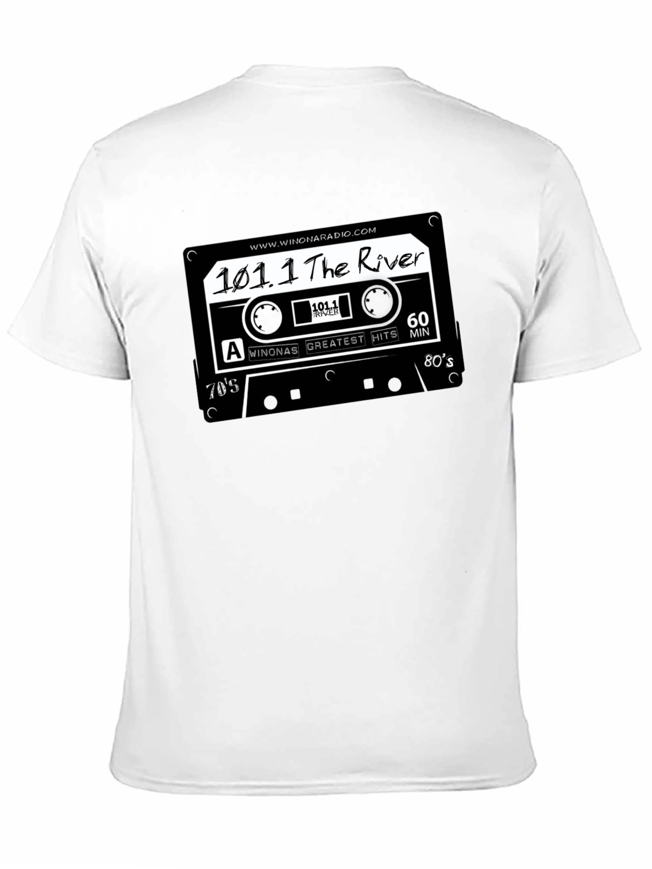 Retro Radio Cassette T-Shirt - 101.1 The River
