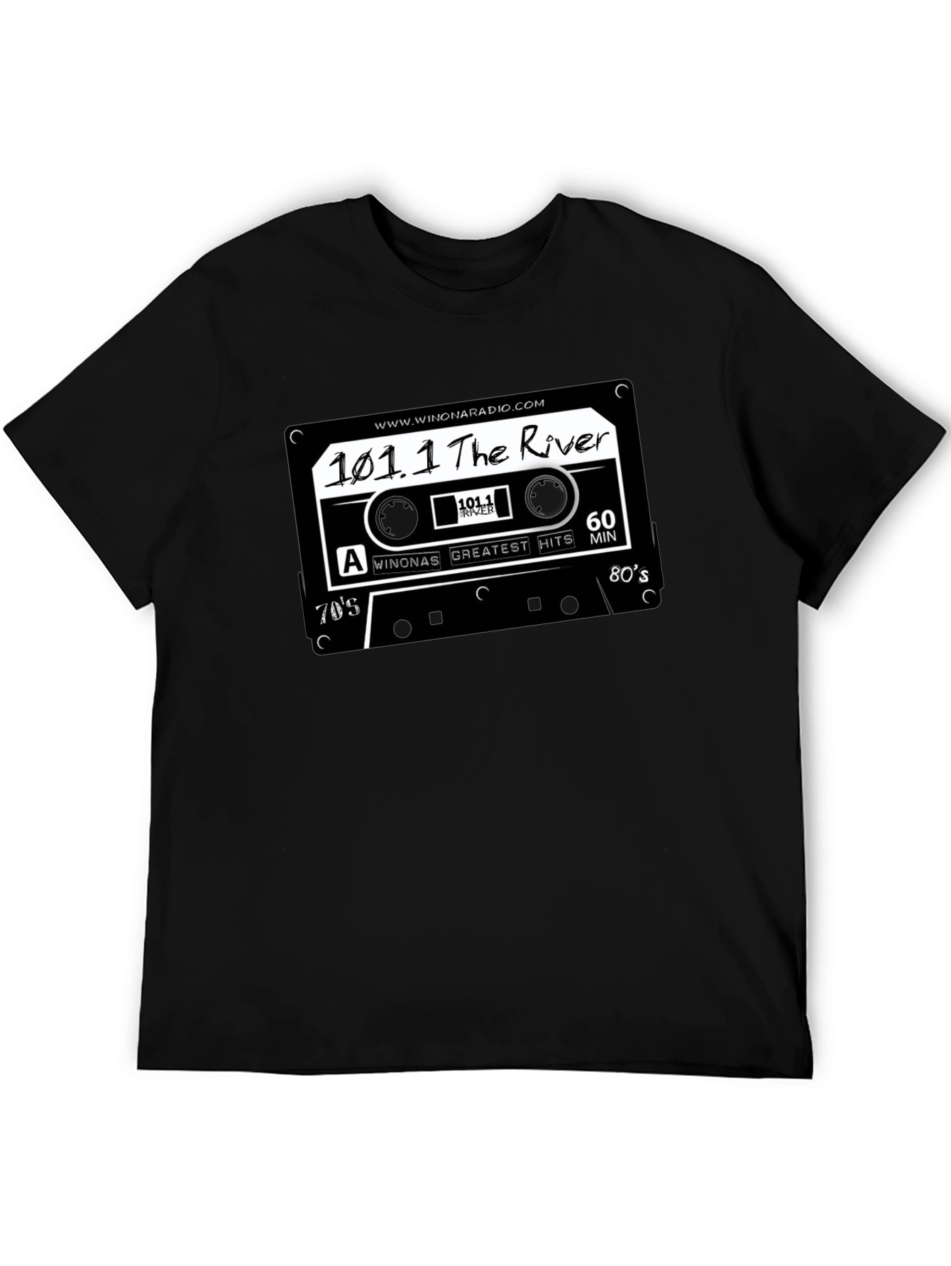 Retro Radio Cassette T-Shirt - 101.1 The River