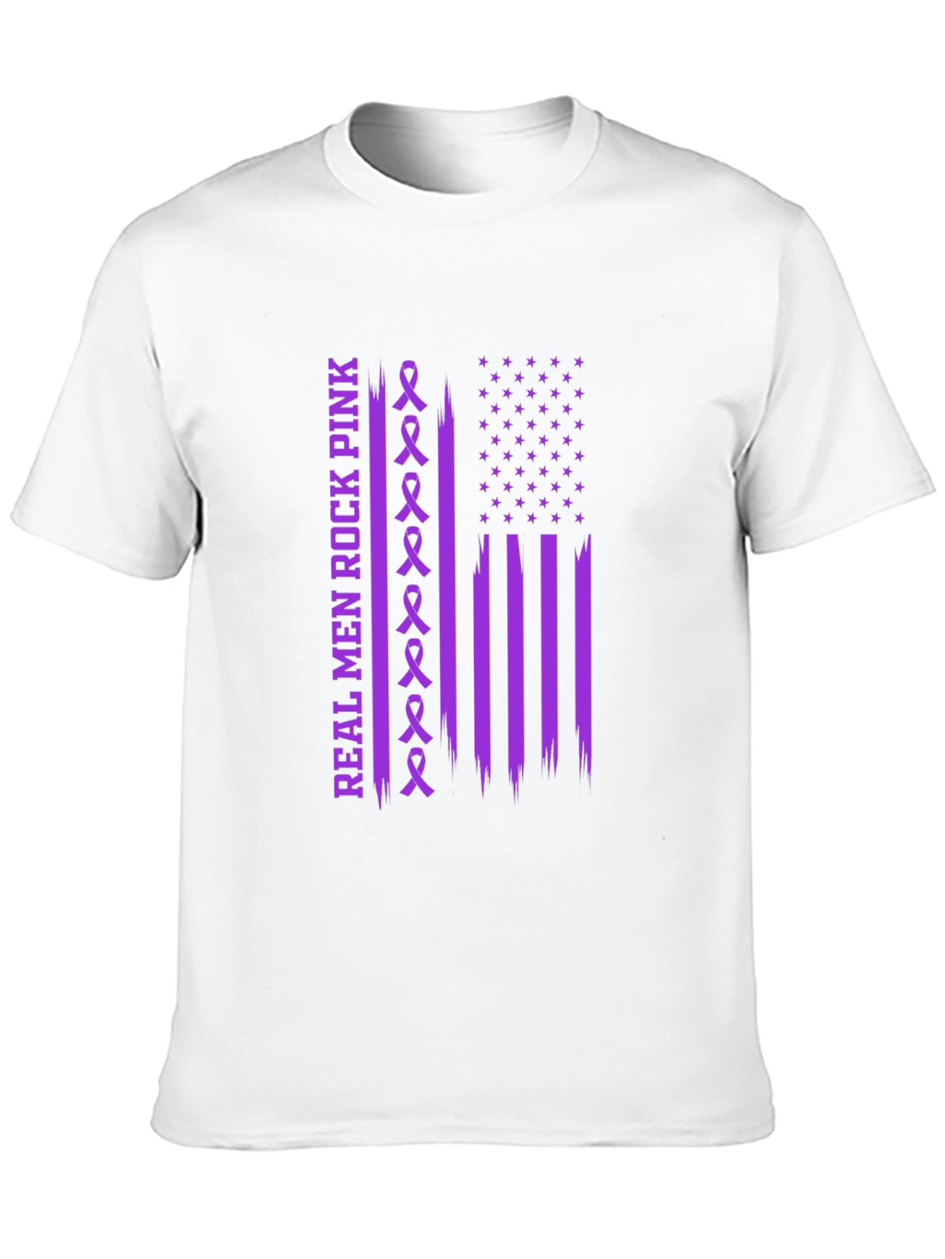 Real Men Rock Pink Awareness T-Shirt
