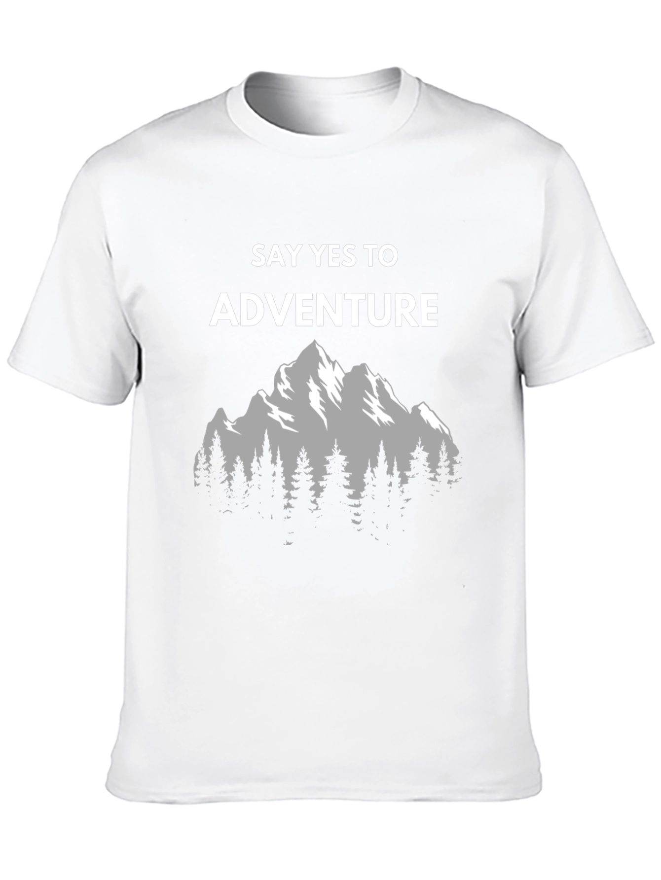 Adventure Awaits Graphic Tee - Mountain Scene