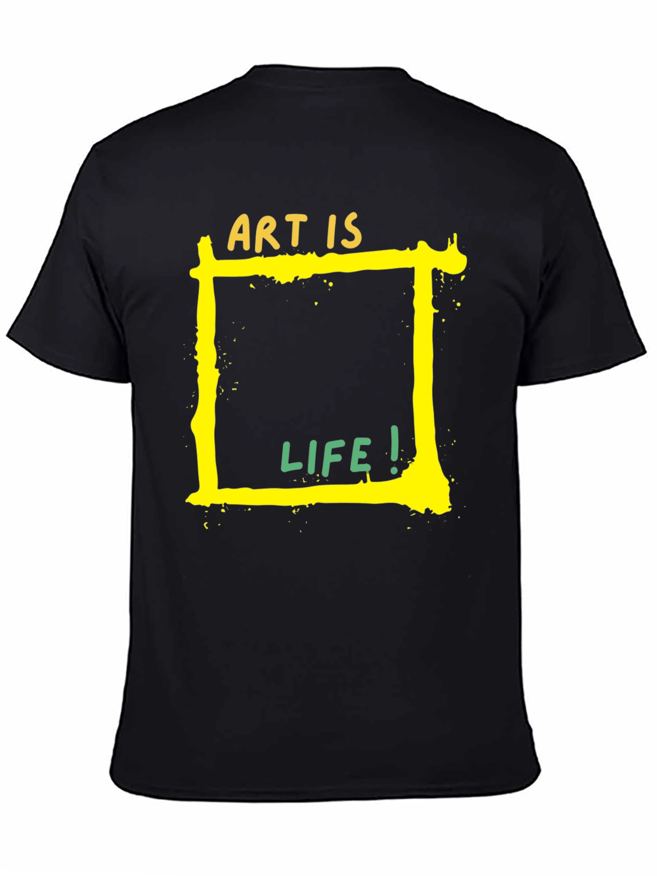 Art is Life Graphic Tee - Black Unisex T-Shirt