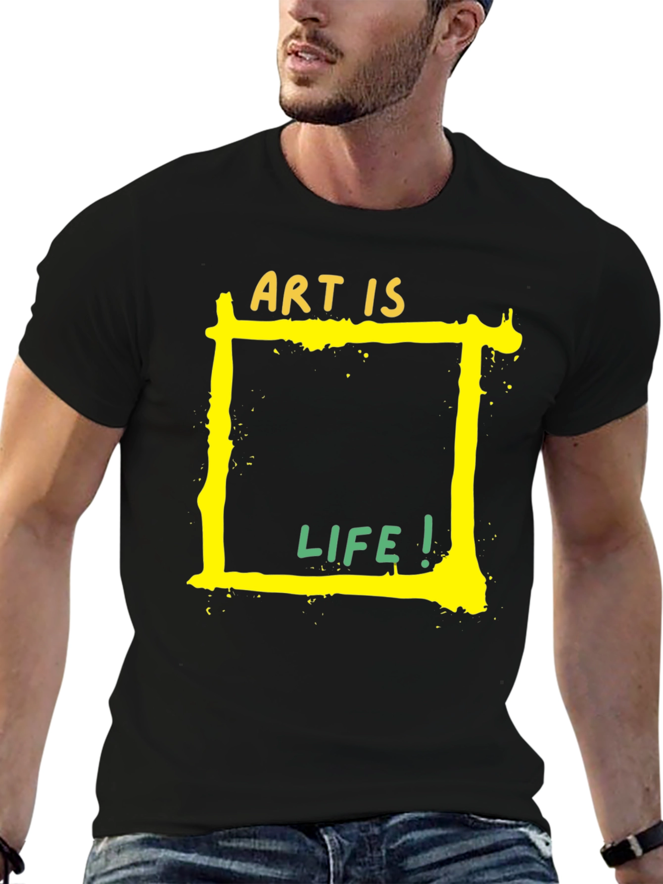 Art is Life Graphic Tee - Black Unisex T-Shirt