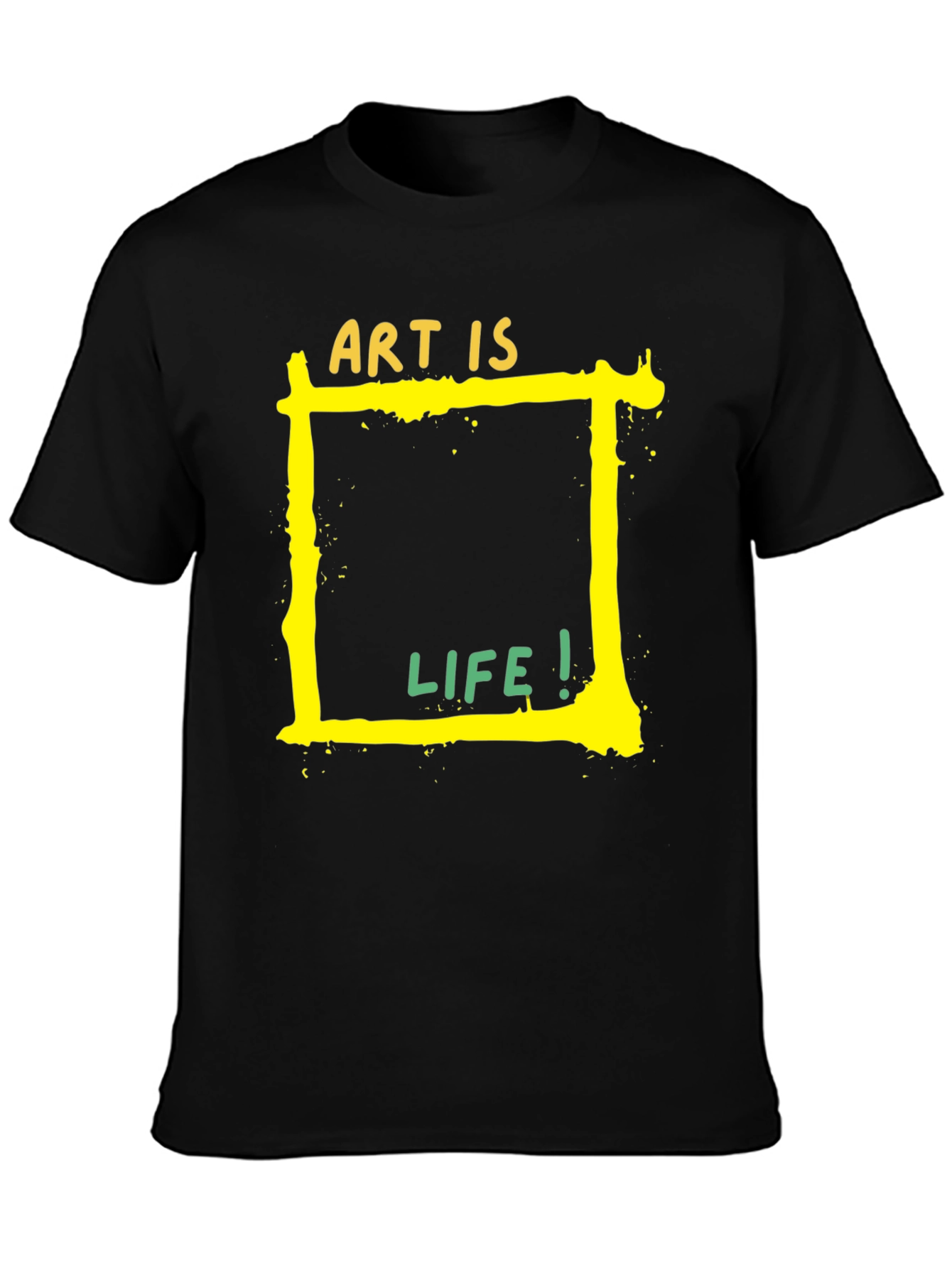 Art is Life Graphic Tee - Black Unisex T-Shirt