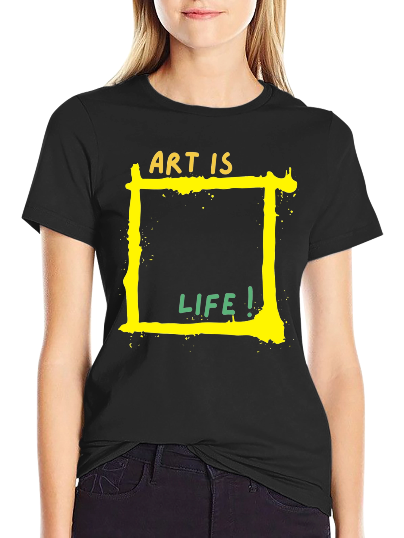 Art is Life Graphic Tee - Black Unisex T-Shirt