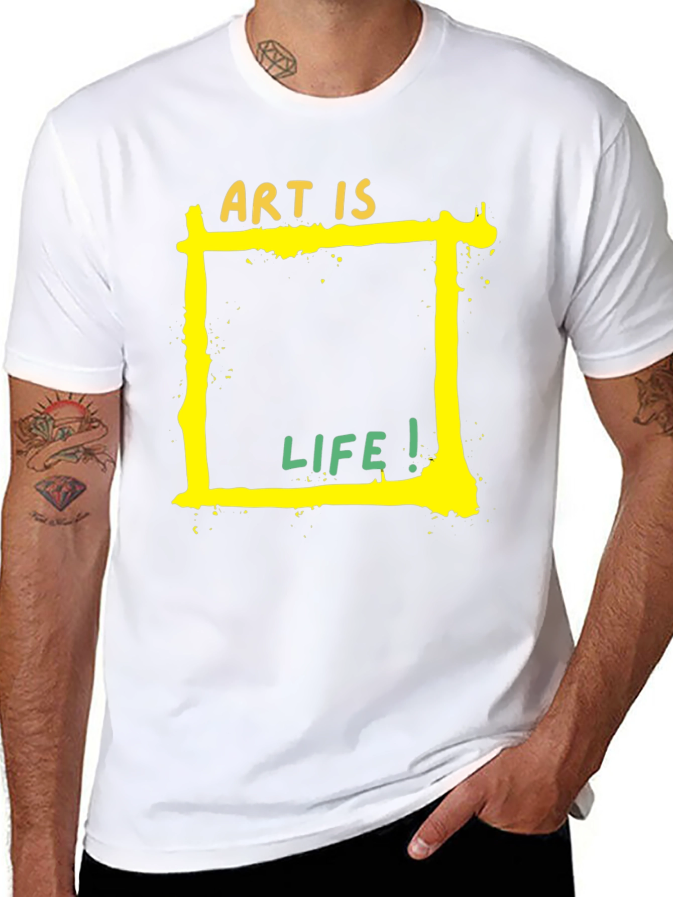 Art is Life Graphic Tee - Black Unisex T-Shirt