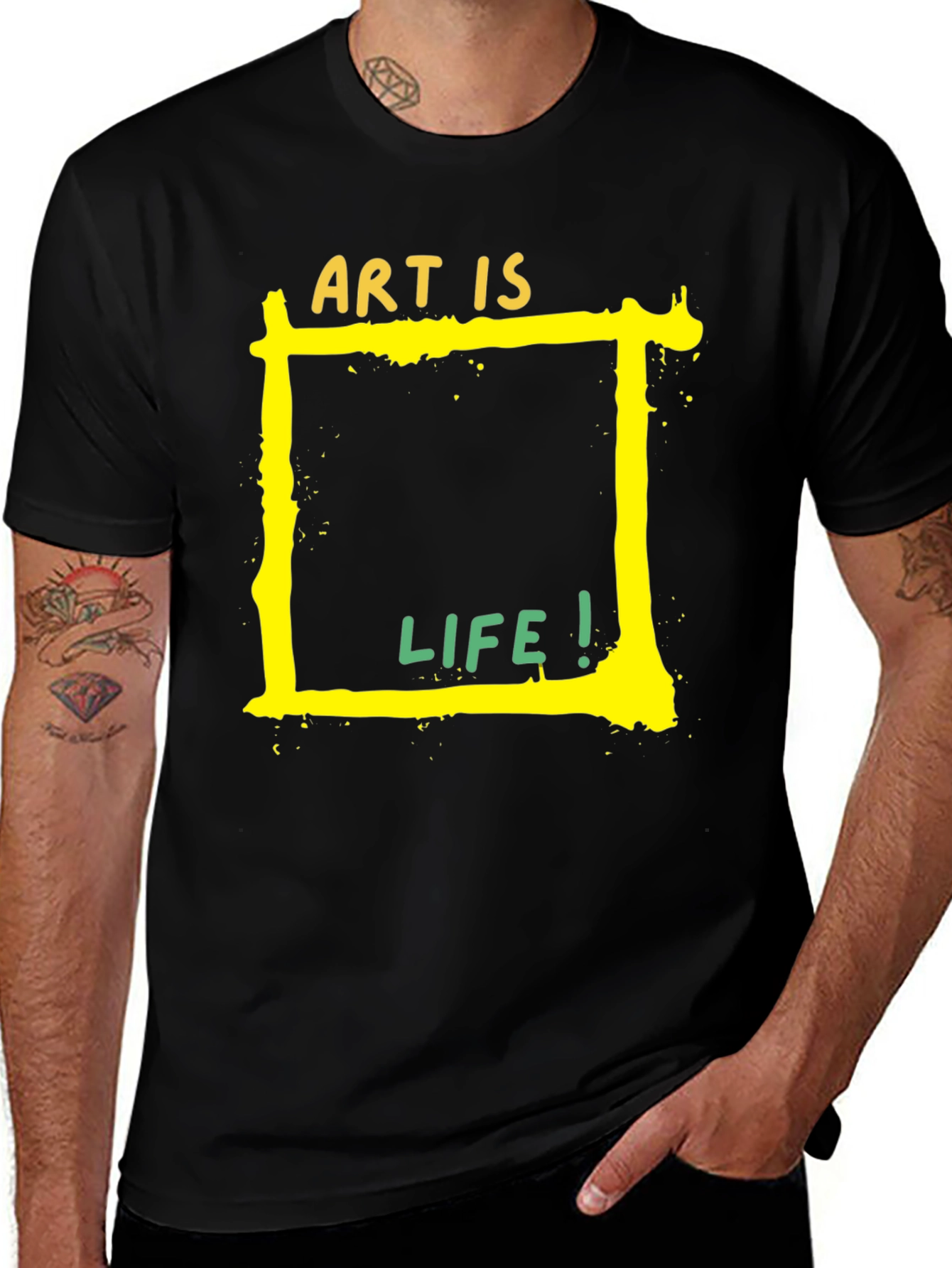 Art is Life Graphic Tee - Black Unisex T-Shirt